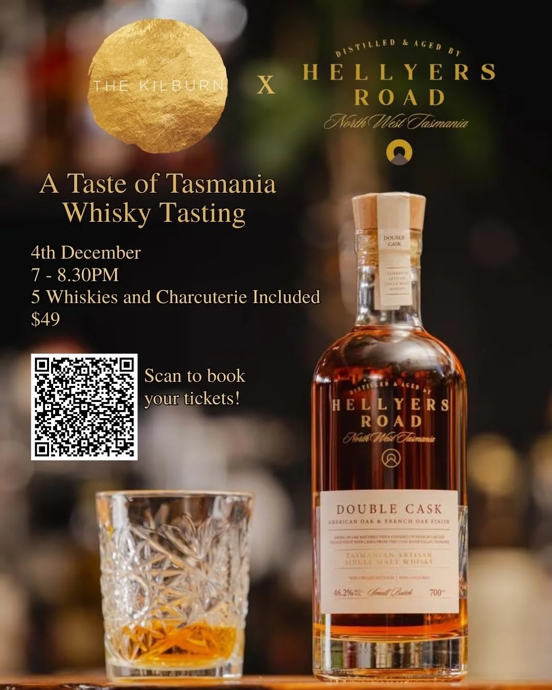 Join us at The Kilburn for an intimate tasting, learning about the rich history of Australia&rsquo;s oldest operating distillery @hellyersroaddistillery 
Join us at Hawthorn&rsquo;s iconic The Kilburn for an intimate conversation about the rich histo