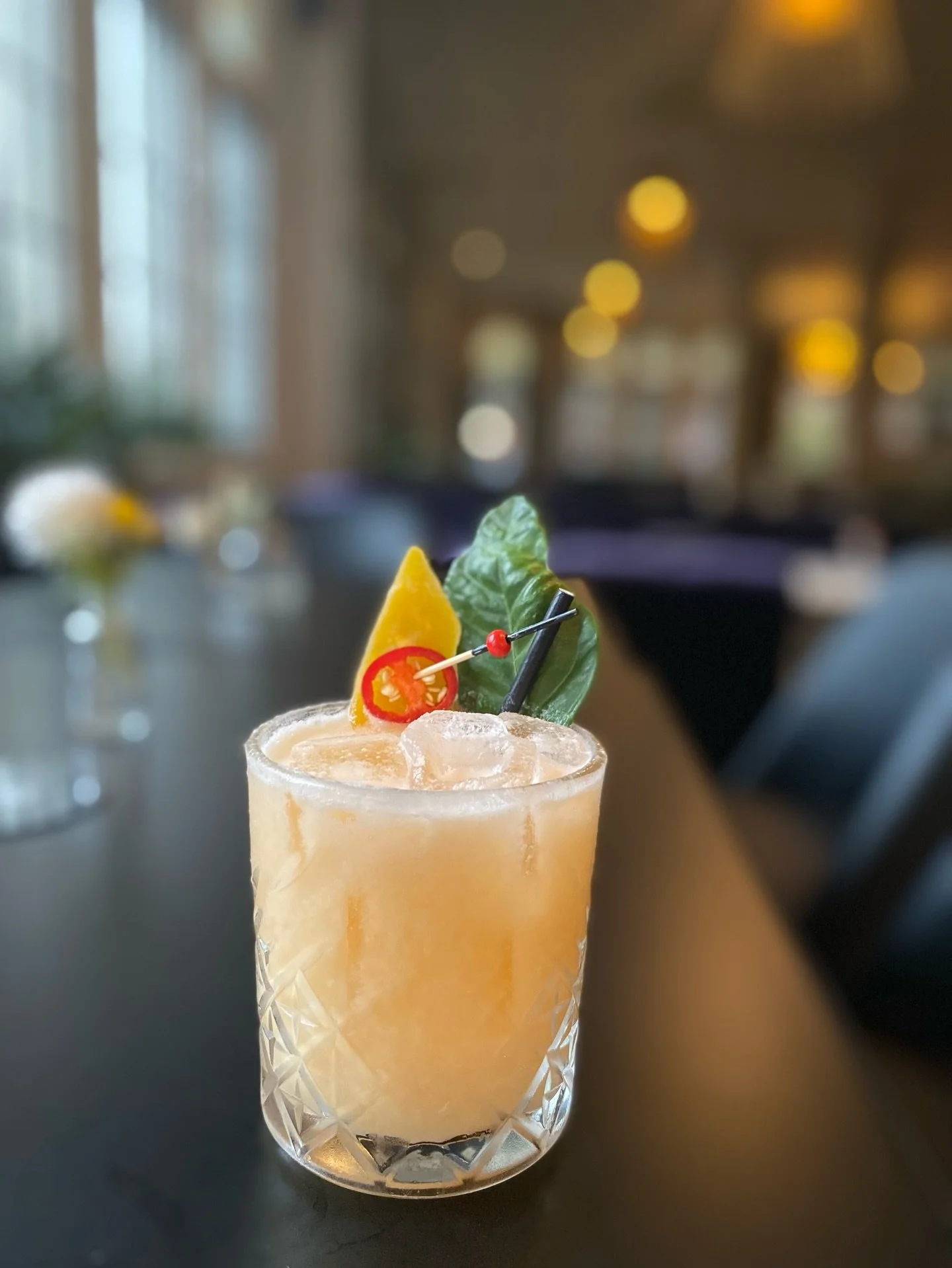 TROPIC LIKE ITS HOT 🍹

Thai curry inspired cocktail with homemade Lime Leaf Tequila, Passoa, Mango Nectar, Pineapple Juice, Lime Juice, Chilli Ginger Sugar Syrup and Coconut Cream

Now available on our summer cocktail menu! 

#melbournecocktailbars 