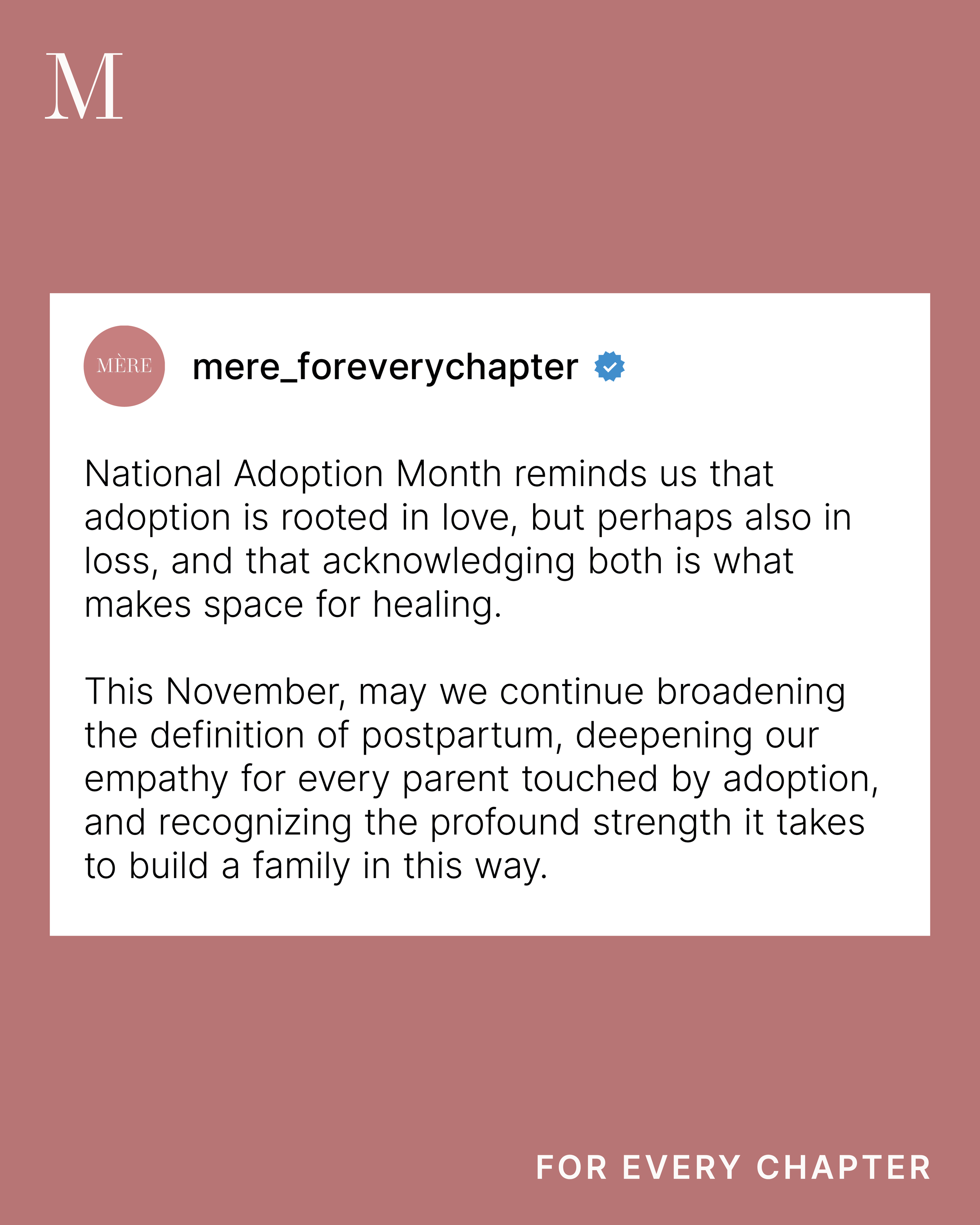 Postpartum Beyond Birth: Honoring Every Mother in Adoption