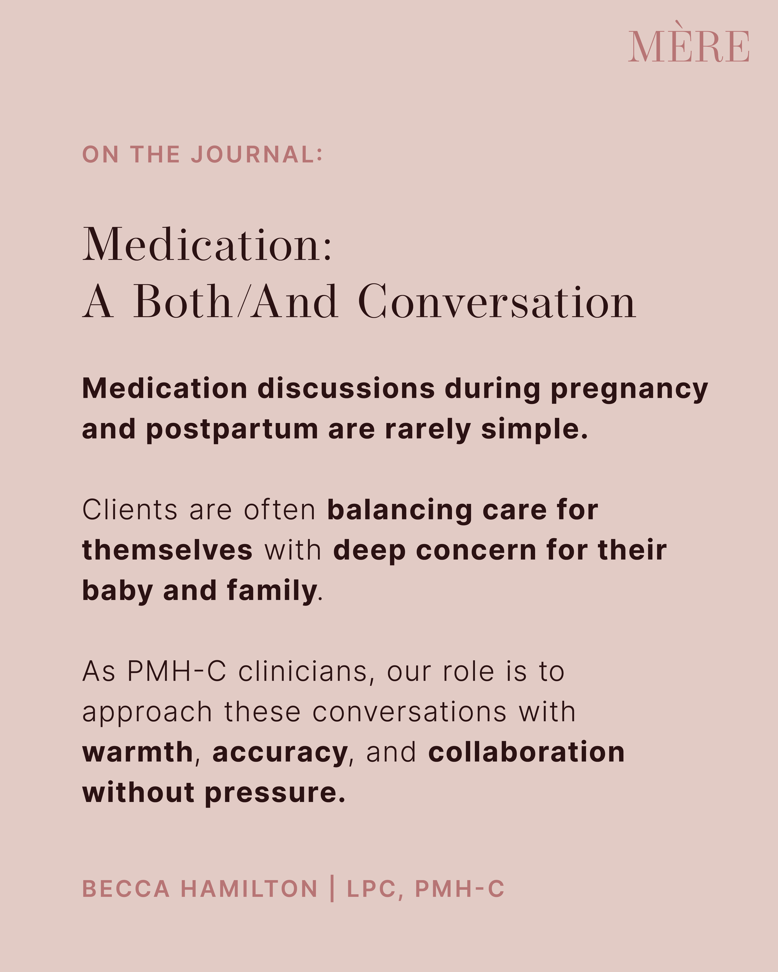 Medication: A Both/And Conversation