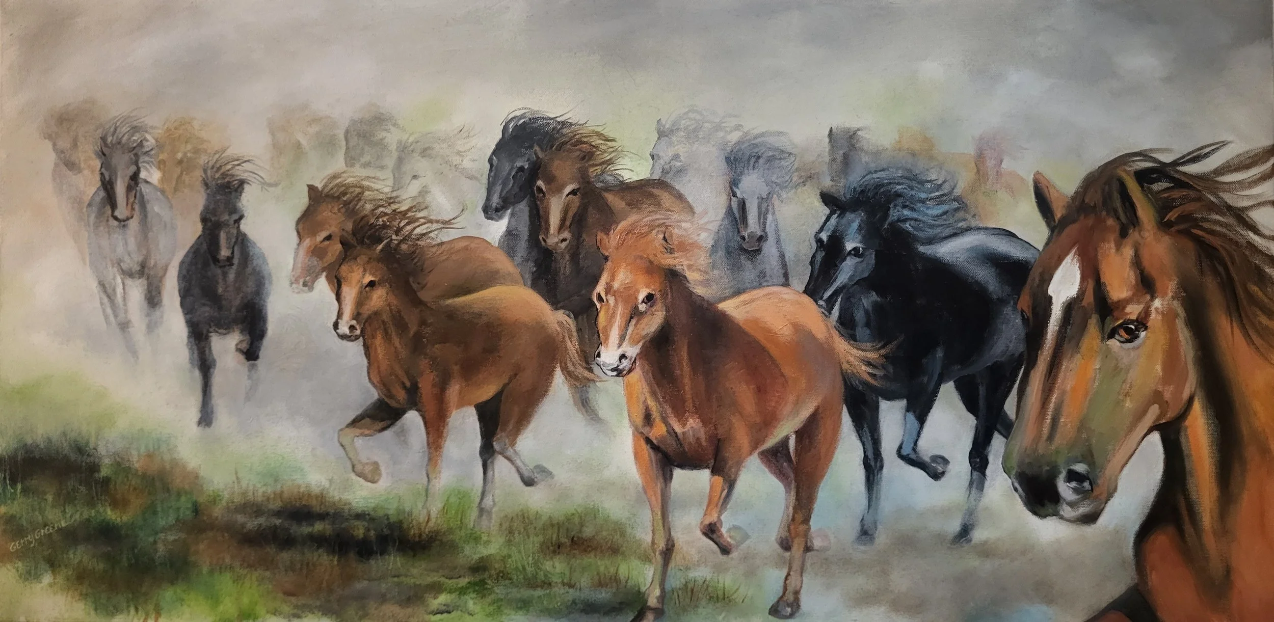 KICKING UP THE DUST 20X40