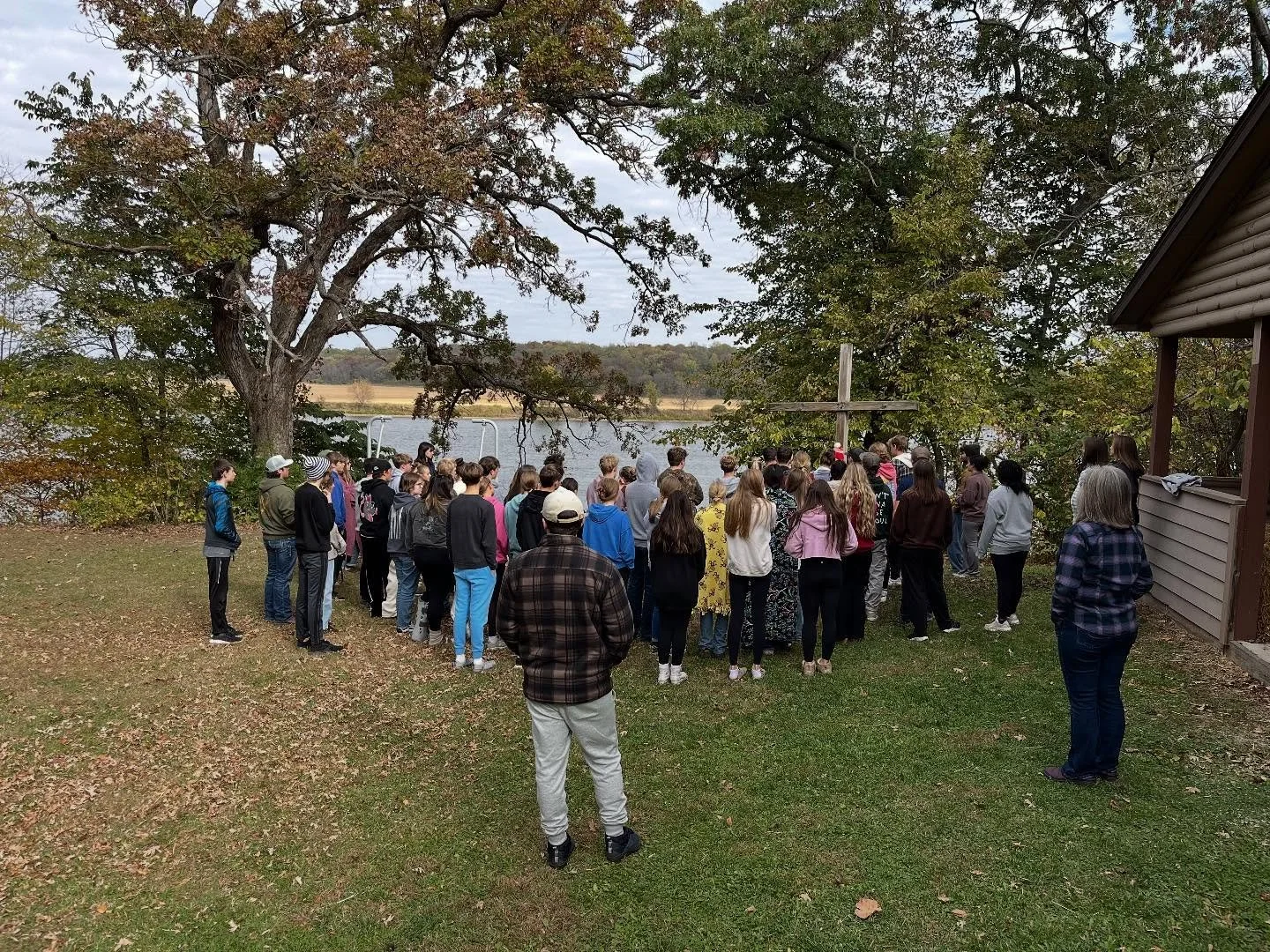 Ending the weekend with communion just like we do every year.