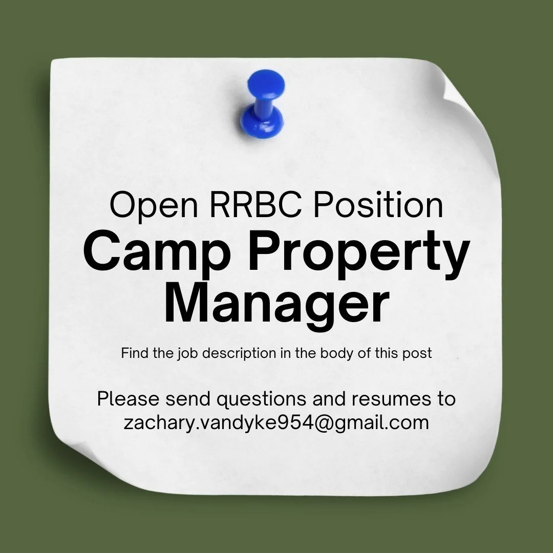 As previously mentioned our Property Managers  are following God's leading in a new direction. 

That means we have an open position and are searching and praying to have that role filled by our summer 2026 camping season. 

We've got a team ready to