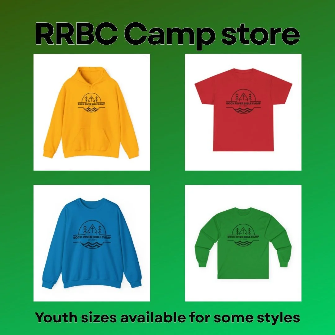 Just popping in with a reminder about our camp store were you can purchase shirts, sweaters, and hoodies in various colors with the camp logo on them. All items get sent directly to you and proceeds go to RRBC. 
Check it out here - https://rock-river
