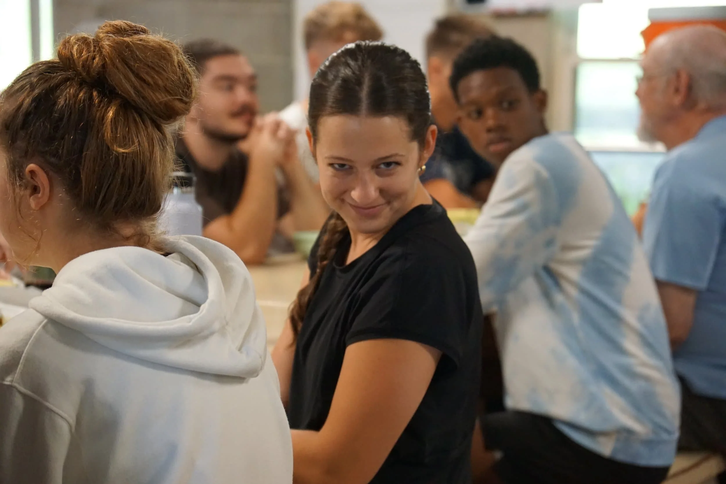 Rock River Bible Camp counselor being silly