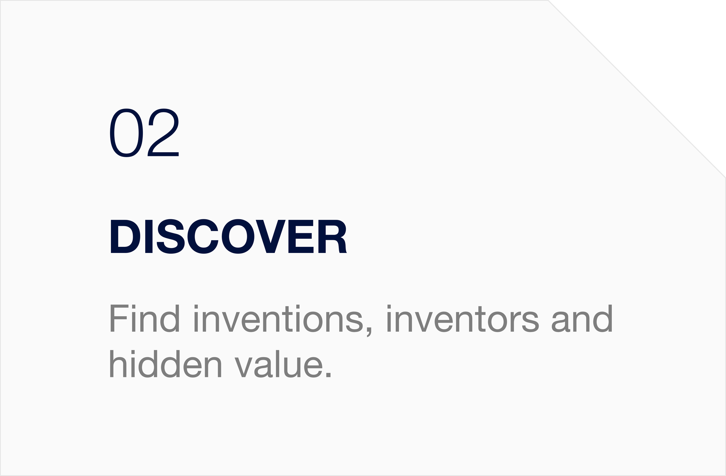 DISCOVER - Find inventions, inventors, and hidden value.