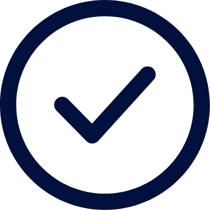 Blue checkmark icon