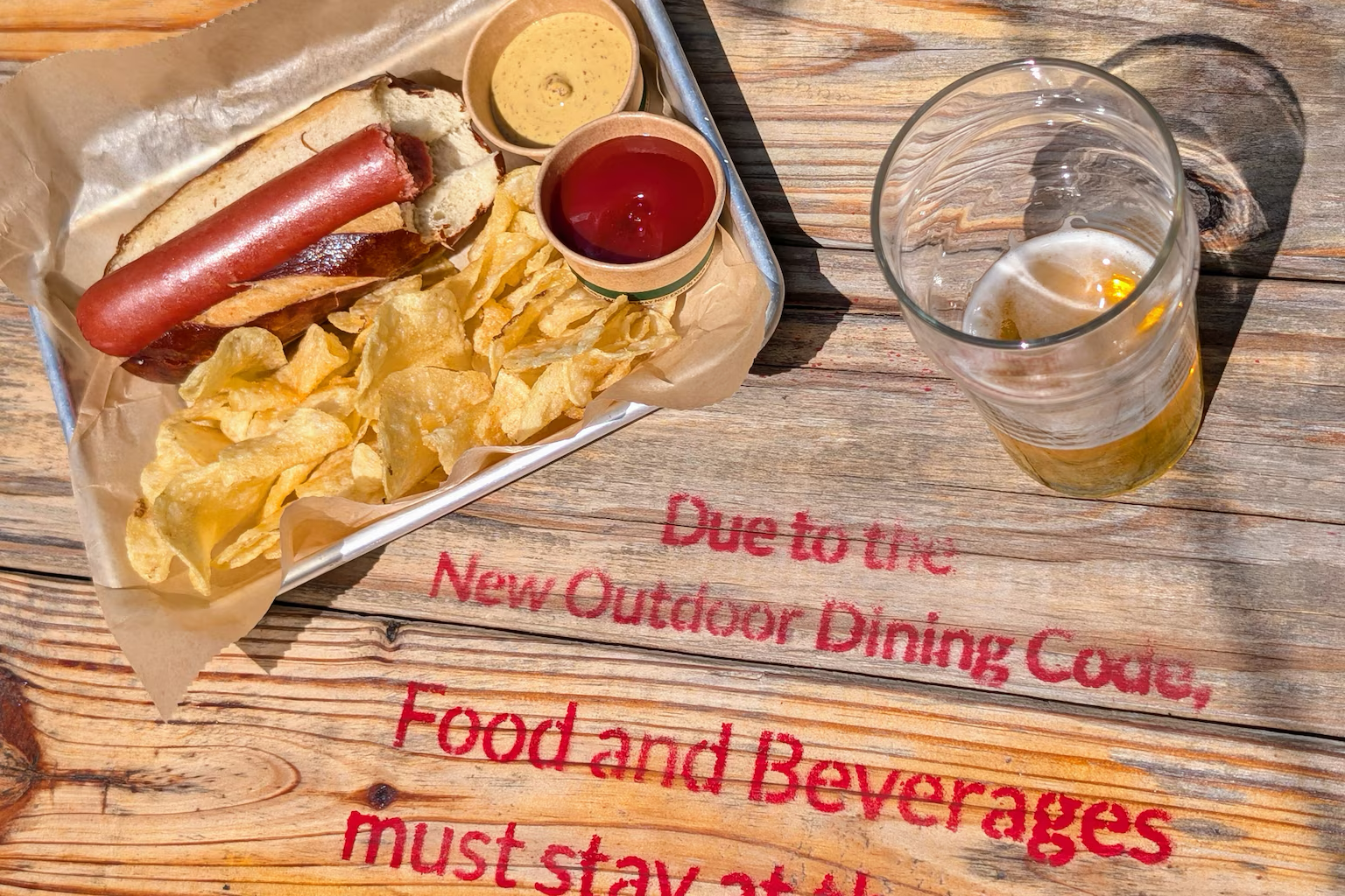 Hutzell: In Annapolis, you can’t eat a hot dog standing up