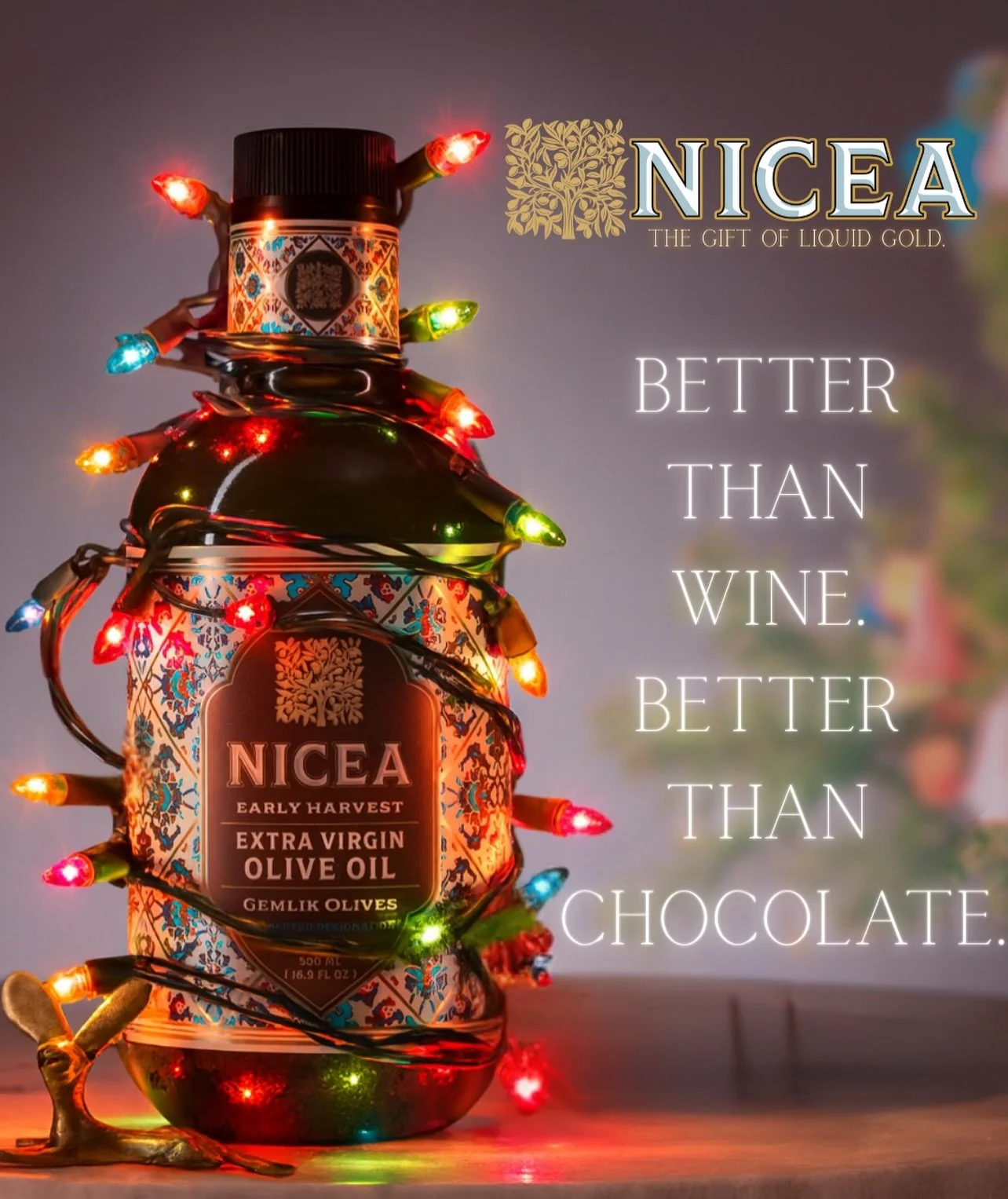Tis the season! 🎄What are you bringing to the table? 👀🍽️
The best hosts know that it&rsquo;s not about more, it&rsquo;s about better. This year, bring better with Nicea olive oil 🫒🎁🛷

#nicea #oliveoil #homecooking #turkisholiveoil #evoo #holida
