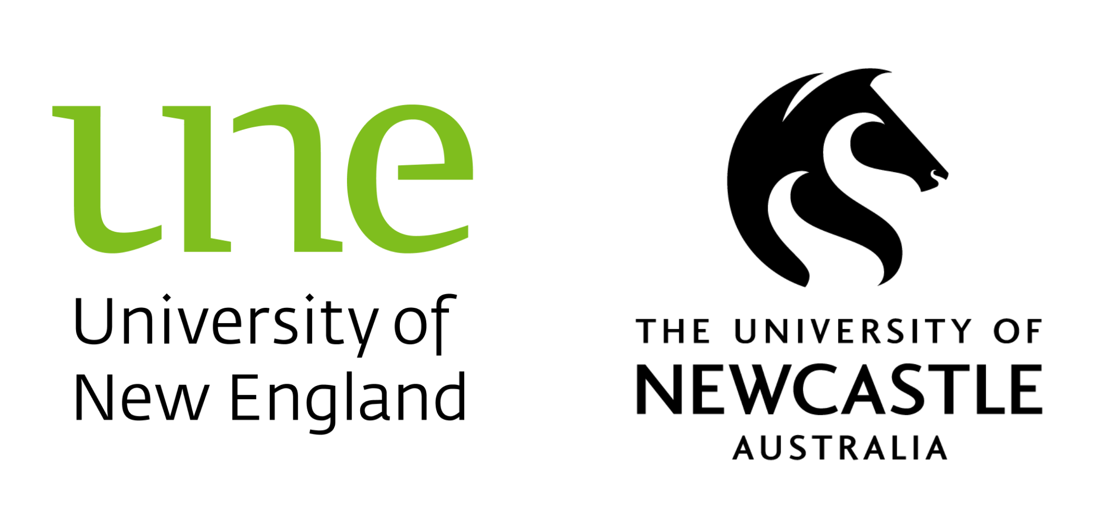 Sign for the University of New England with the word 'line' and the university's name