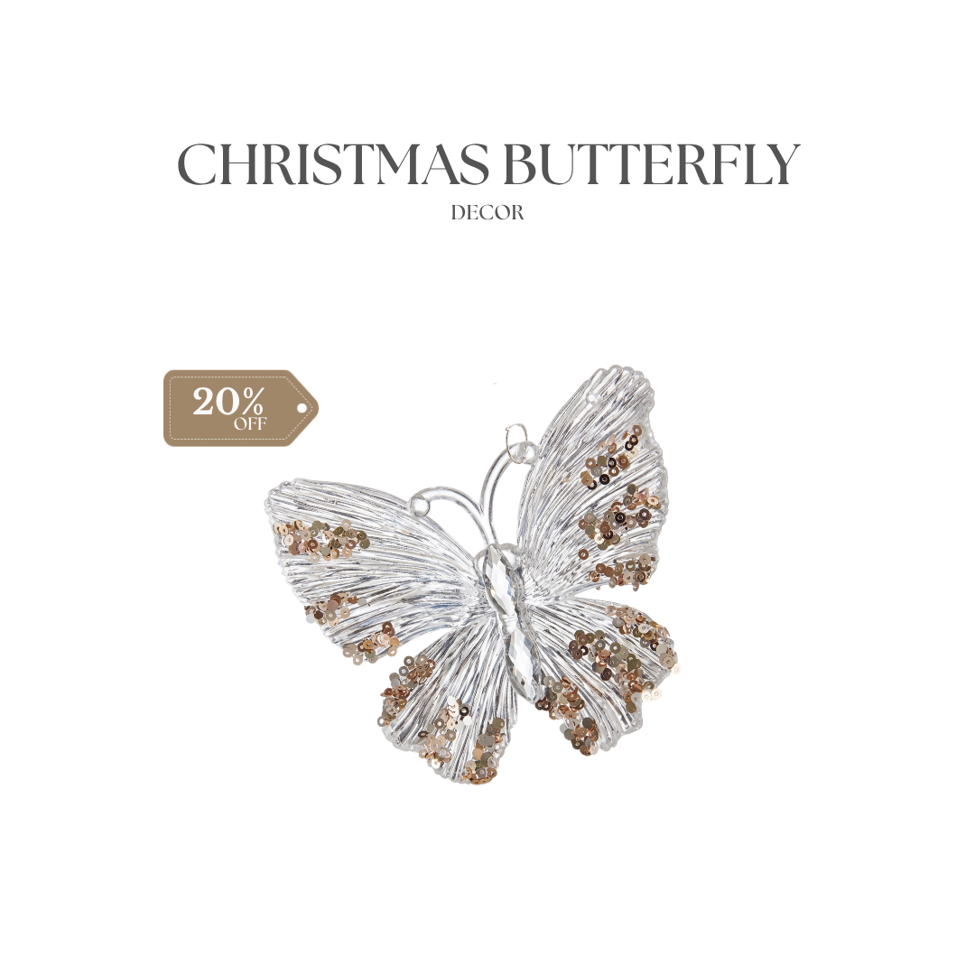 CHRISTMAS DECOR BUTTERFLY