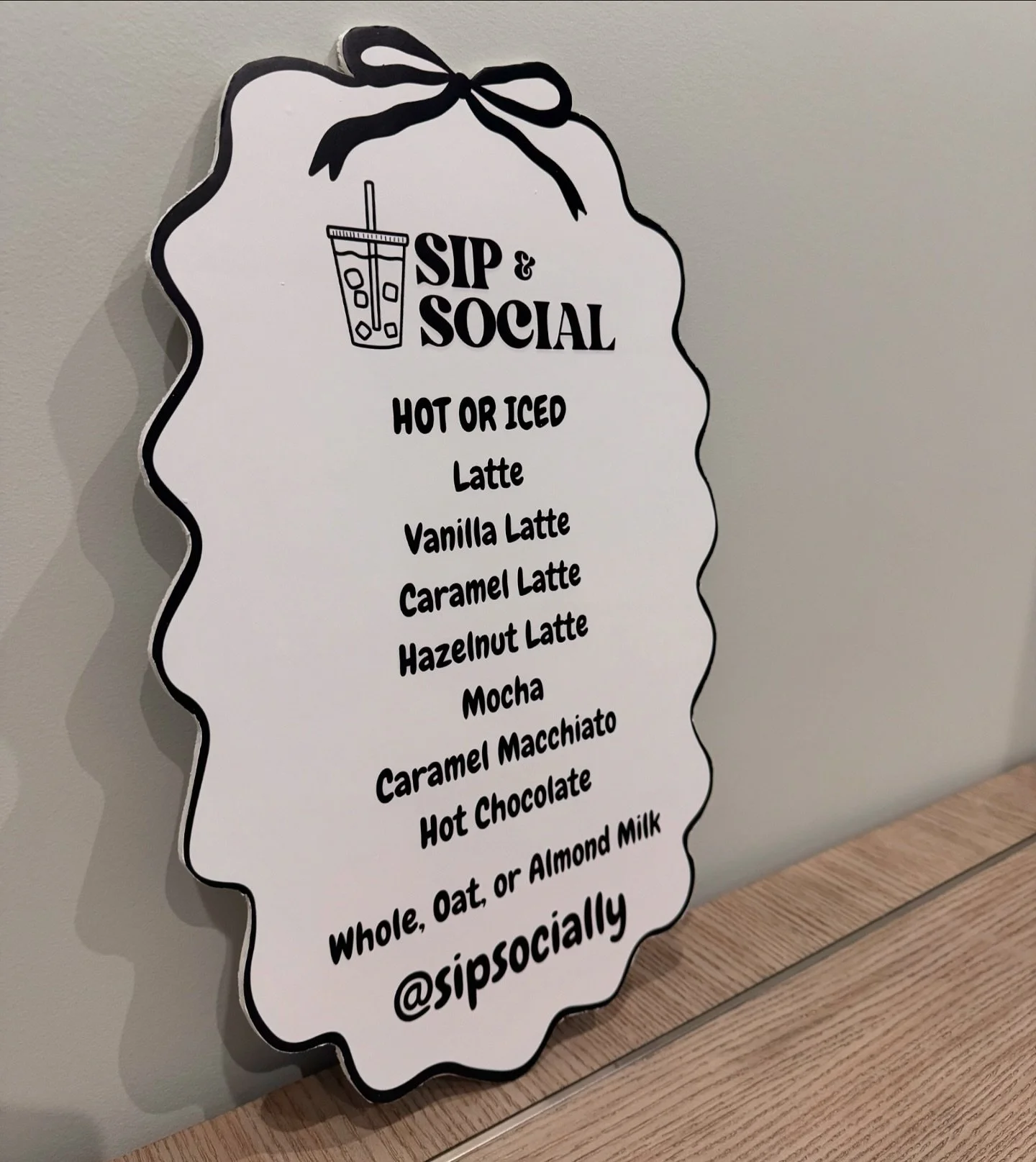 &ldquo;You can sip with us&rdquo;
Thank you @sipsocially for trusting us with your custom signs!