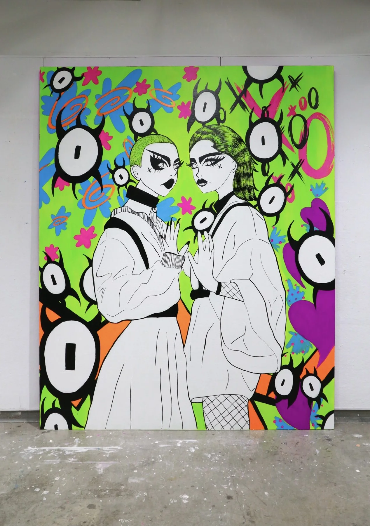 96" x  72"
Acrylic on Canvas
2021
