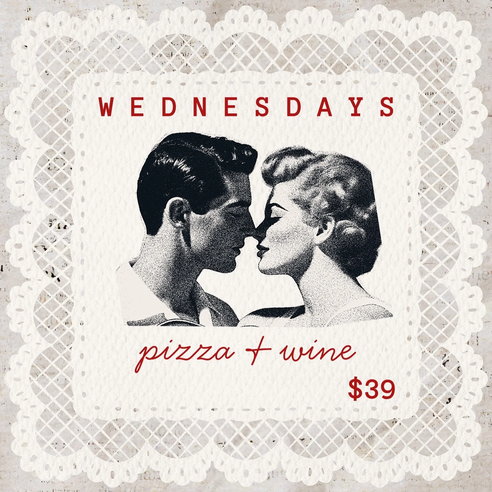 wyd Wednesday? 💋 pizza and a glass of red, white or sparkling x