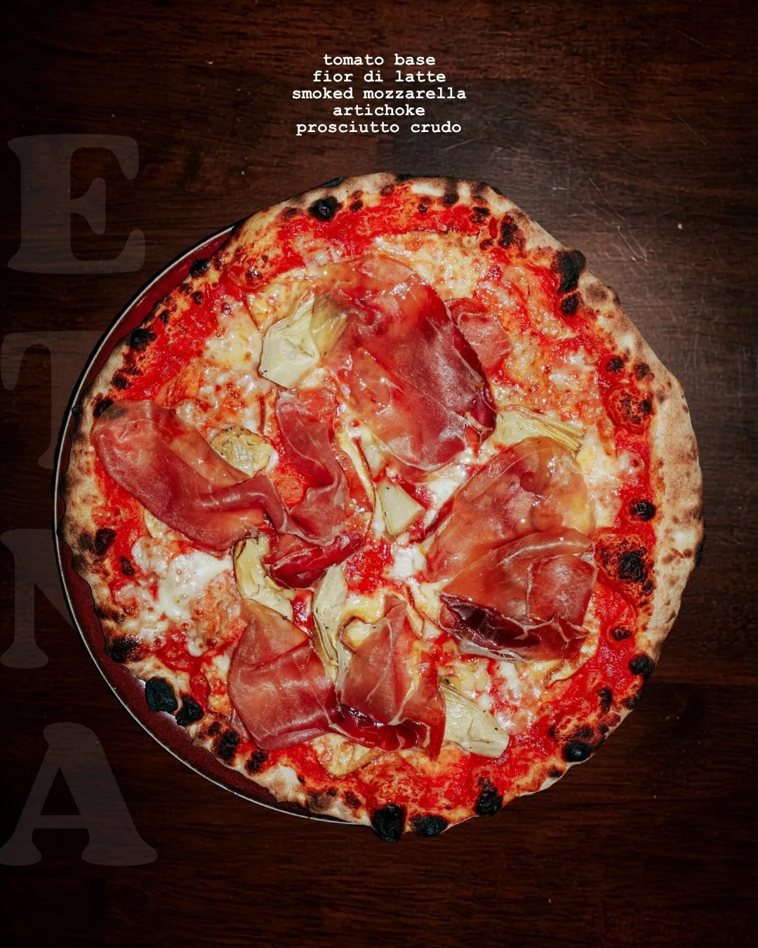 Special for the week (5/6) 
this pizza is called 
&ldquo;BELMONT&rdquo;
the artichoke is because we&rsquo;re in an artiCHOKE HOLD