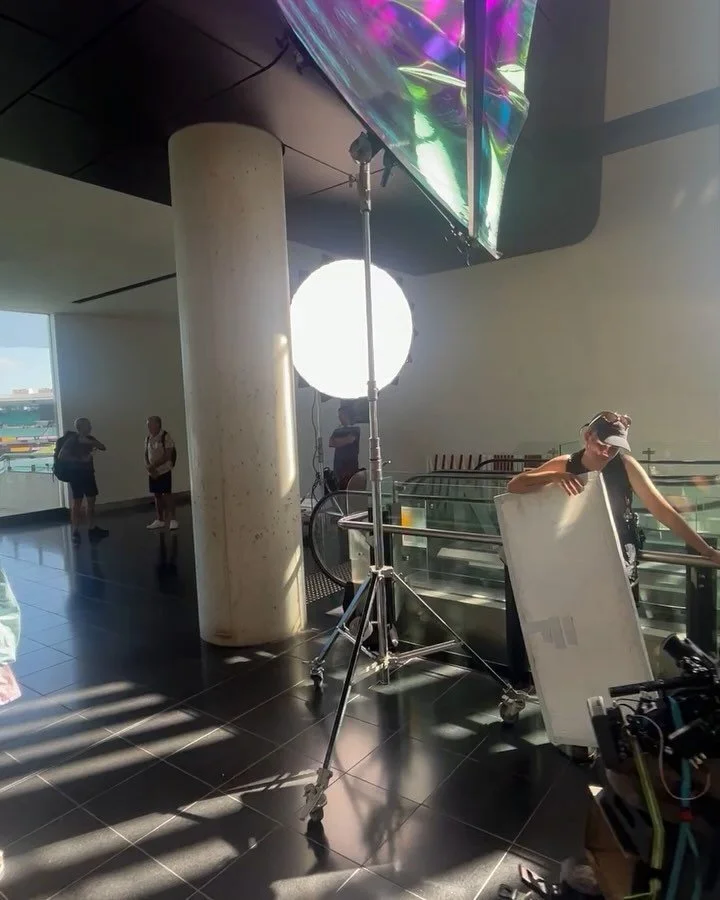 Some BTS from AMEX Rewards commercial, fun with some holographic film and a lot of hustle from @mich_reeves 

Director: Juliet Taylor
Creative Director: Cameron Gray
Producer: @laurenjsimpson 
DOP: @carlallison 
Prod Co: @thepoolcollective 
Agency: D