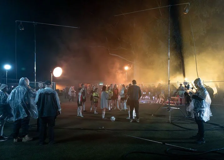 Absolute ripper of a time on @tonesandi &lsquo;The Greatest&rsquo; with @carlallison. Massive effort from George Husband, Brett Soord and @ajbosito to make all of this come together ⚡️💪, also to @arriaustralia for sending down some Orbitors and Fres