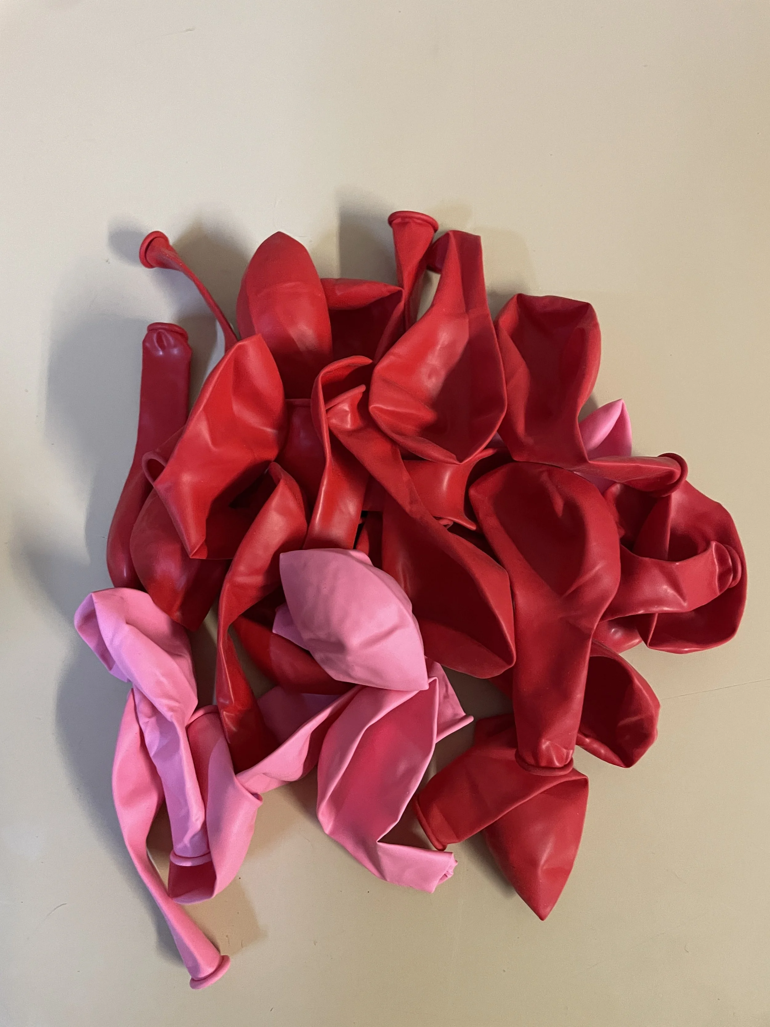 Pink and Red Balloons 