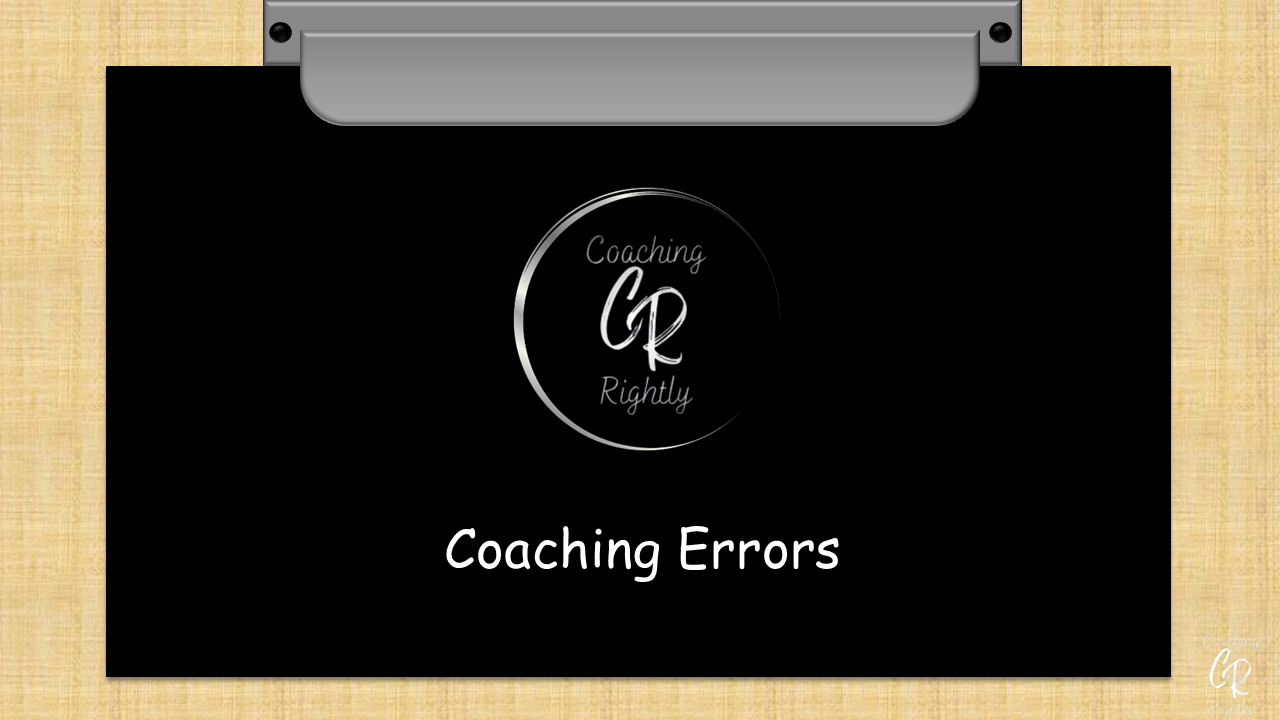 Coaching Errors