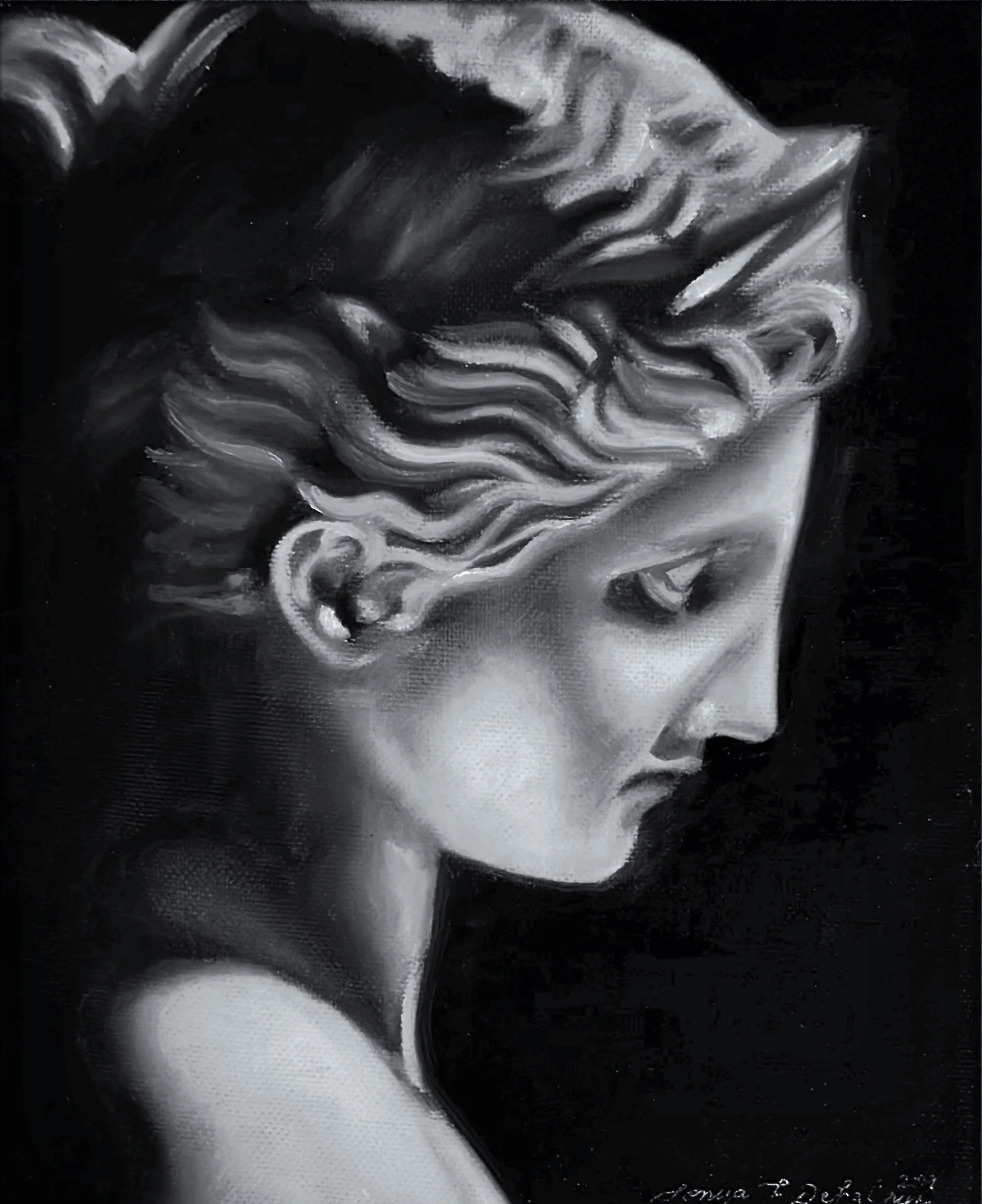 Statue Study. Oil. 2021