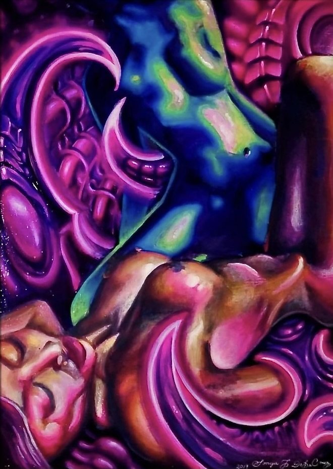 Astral Projection Resurrection. Acrylic. 2019. SOLD