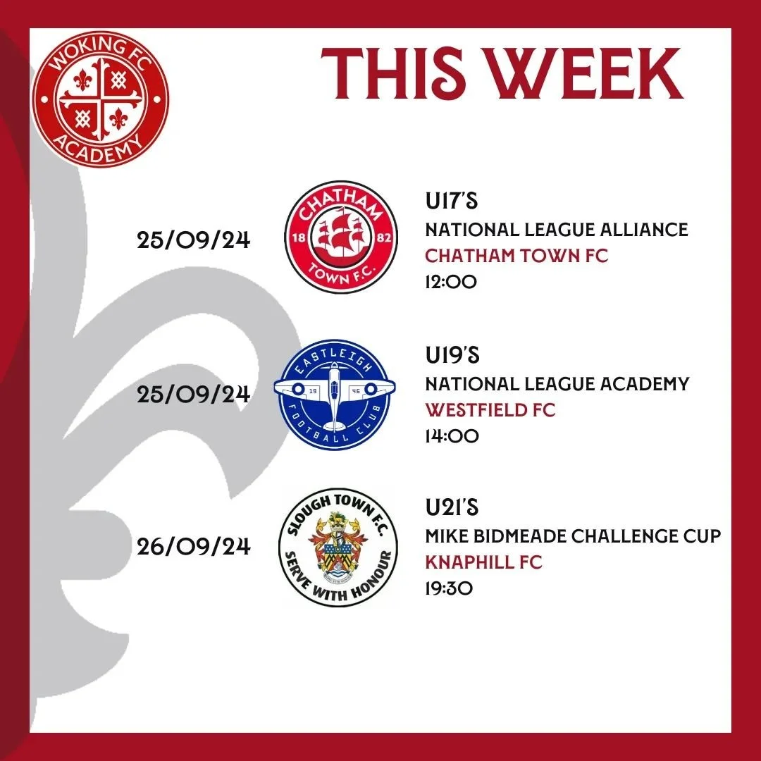 Another three game week this week, including cup action for the u21's. 

🔴⚪