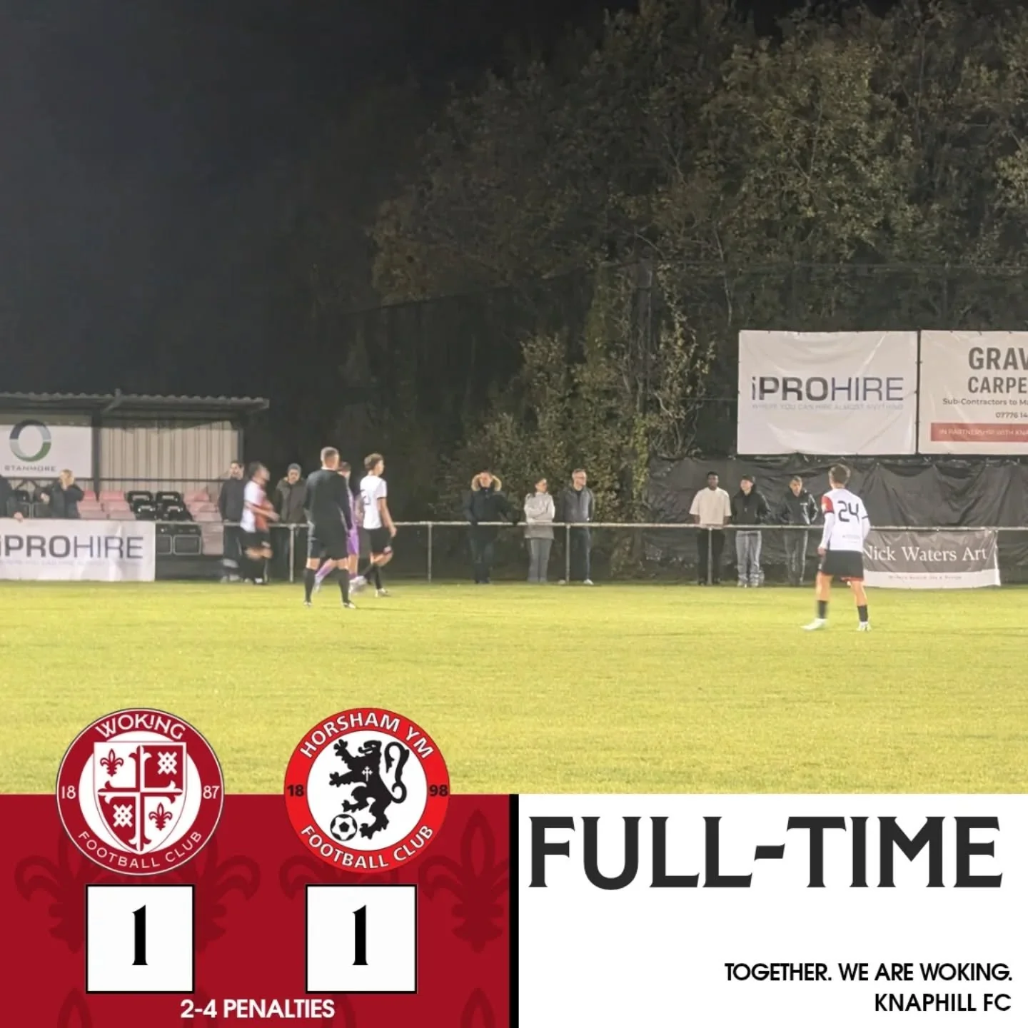 It's defeat on penalties in the Isthmian League Cup 
⚽ Loader
♦️