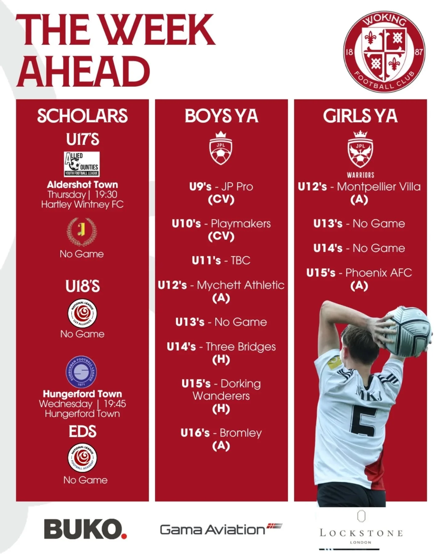 The week ahead...
♦️