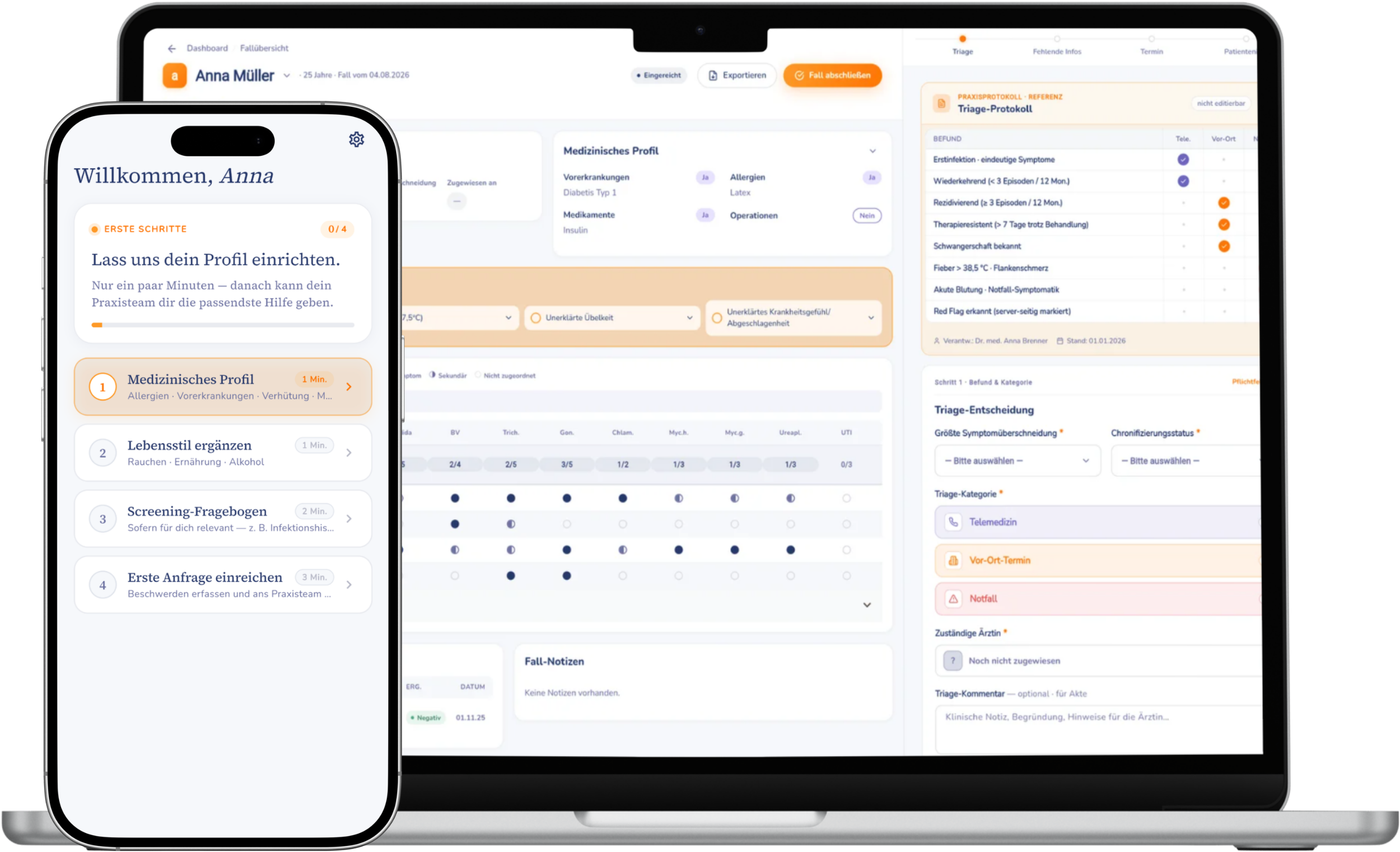 femote feature: Patient request details for prioritization