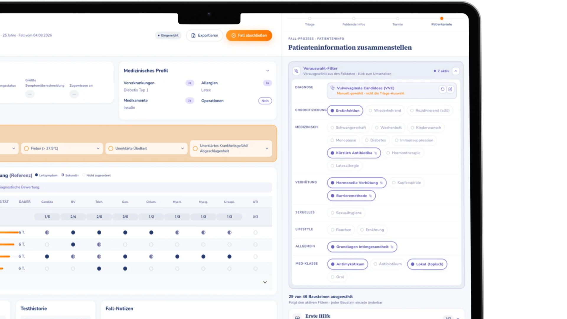 femote feature: patient education template selection process
