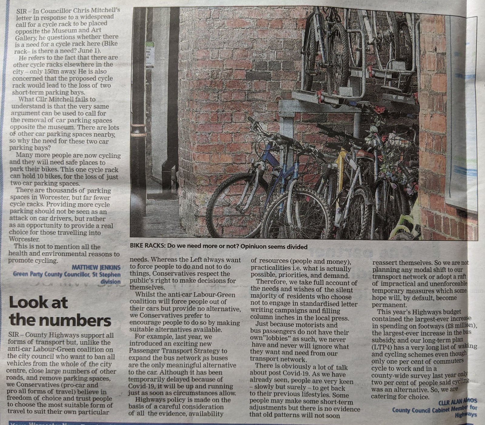 Cycle coverage in the local press