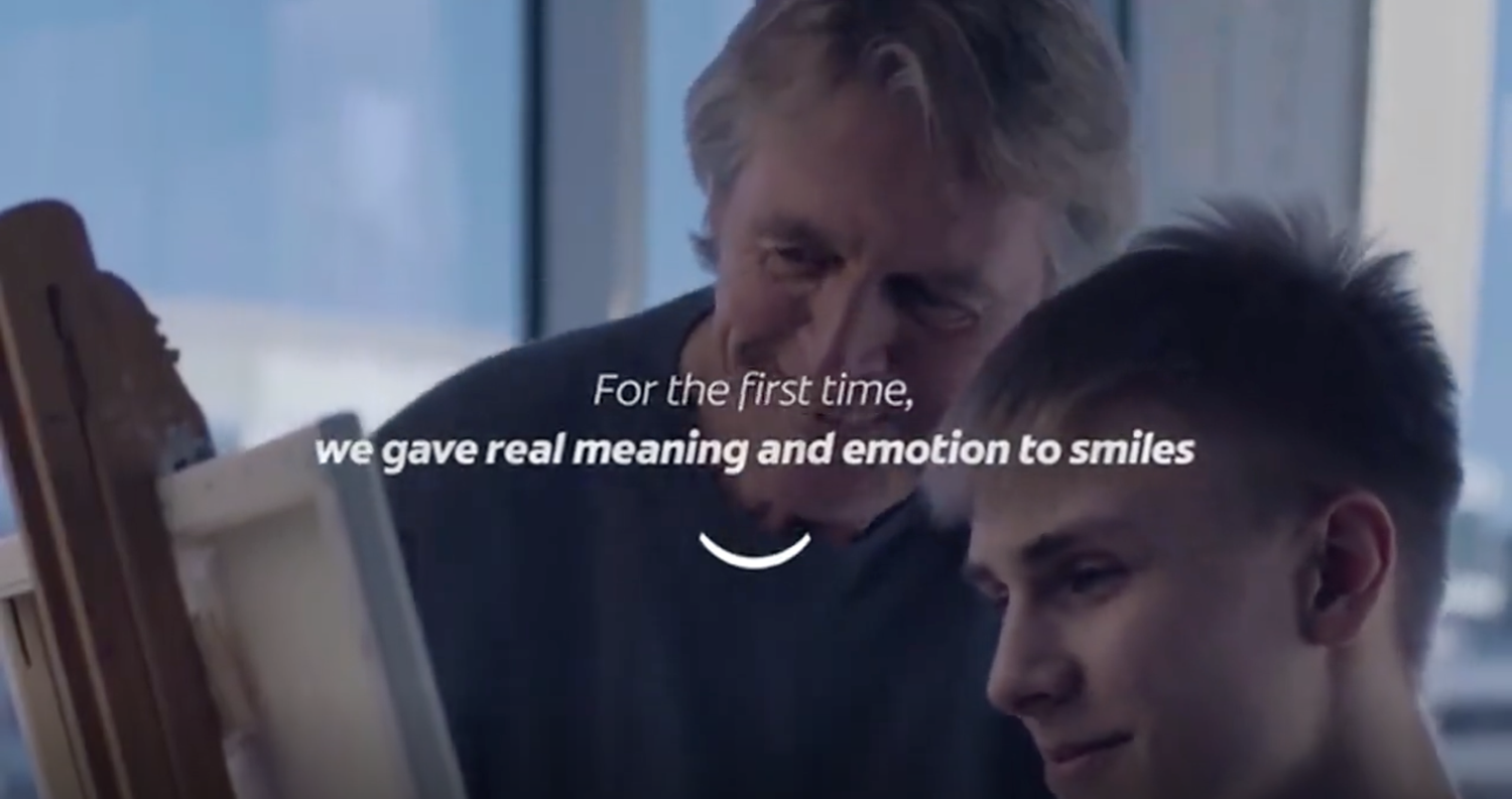 For the first time, we gave real meaning and emotion to smiles