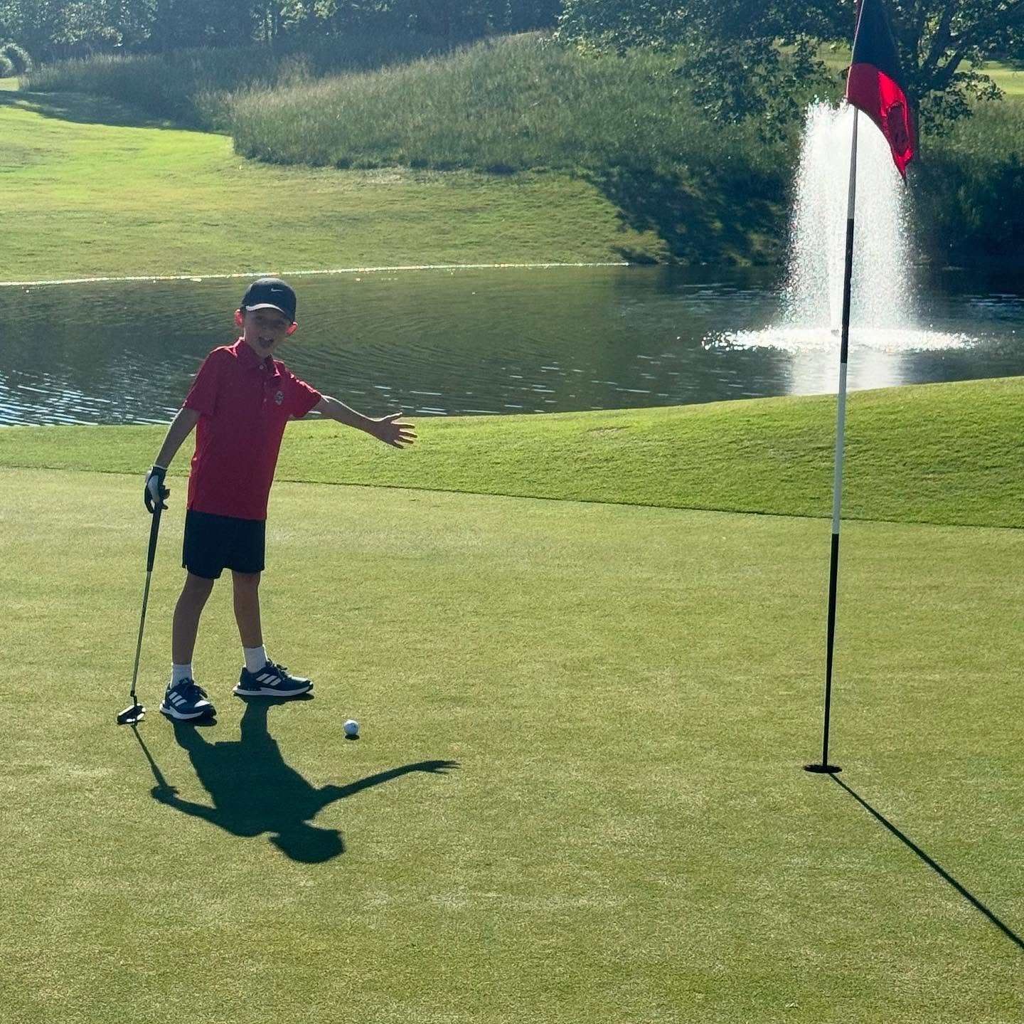 Great season with @oconeejuniorgolfleague Drove the green and got his first Eagle on hole #3!! 

@jenningsmillcountryclub 

Proud momma! 💙