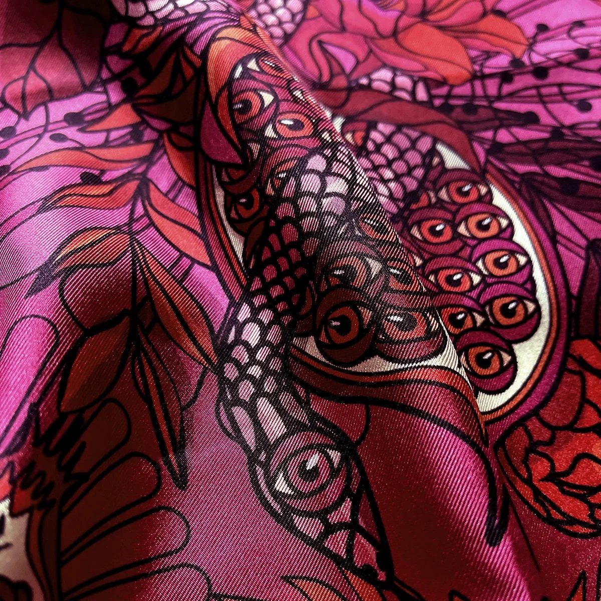 Luxury silk scarf from the First Lust Ever collection by Much & Dust