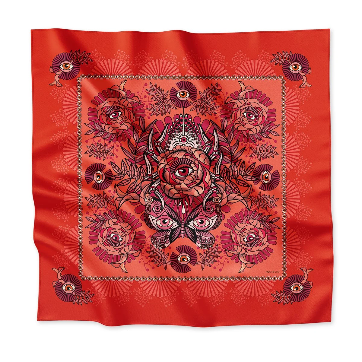 Butterfly & Spider Love Silk Scarf
