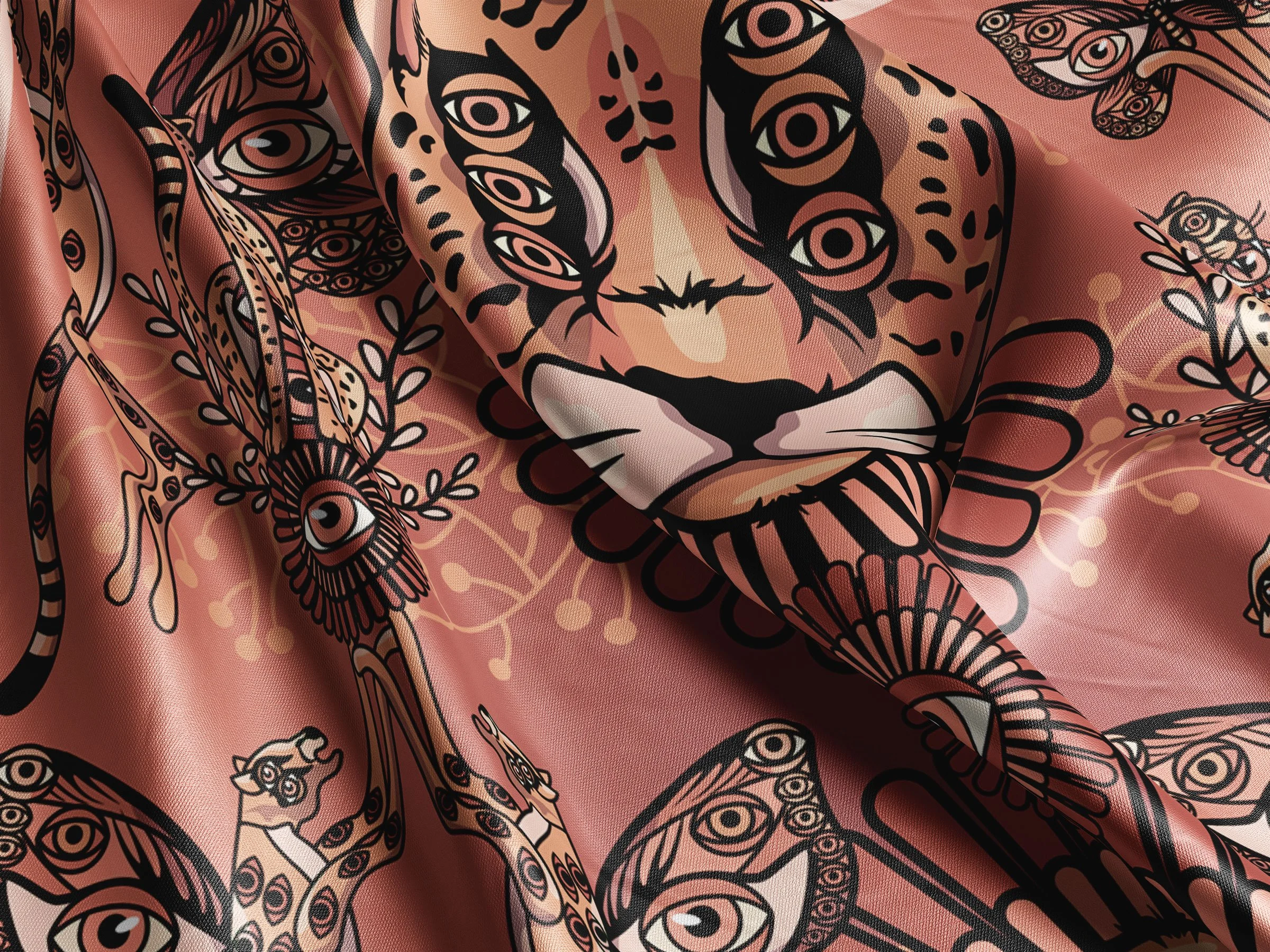 Luxury silk scarf from the Mysterious Wild collection by Much & Dust