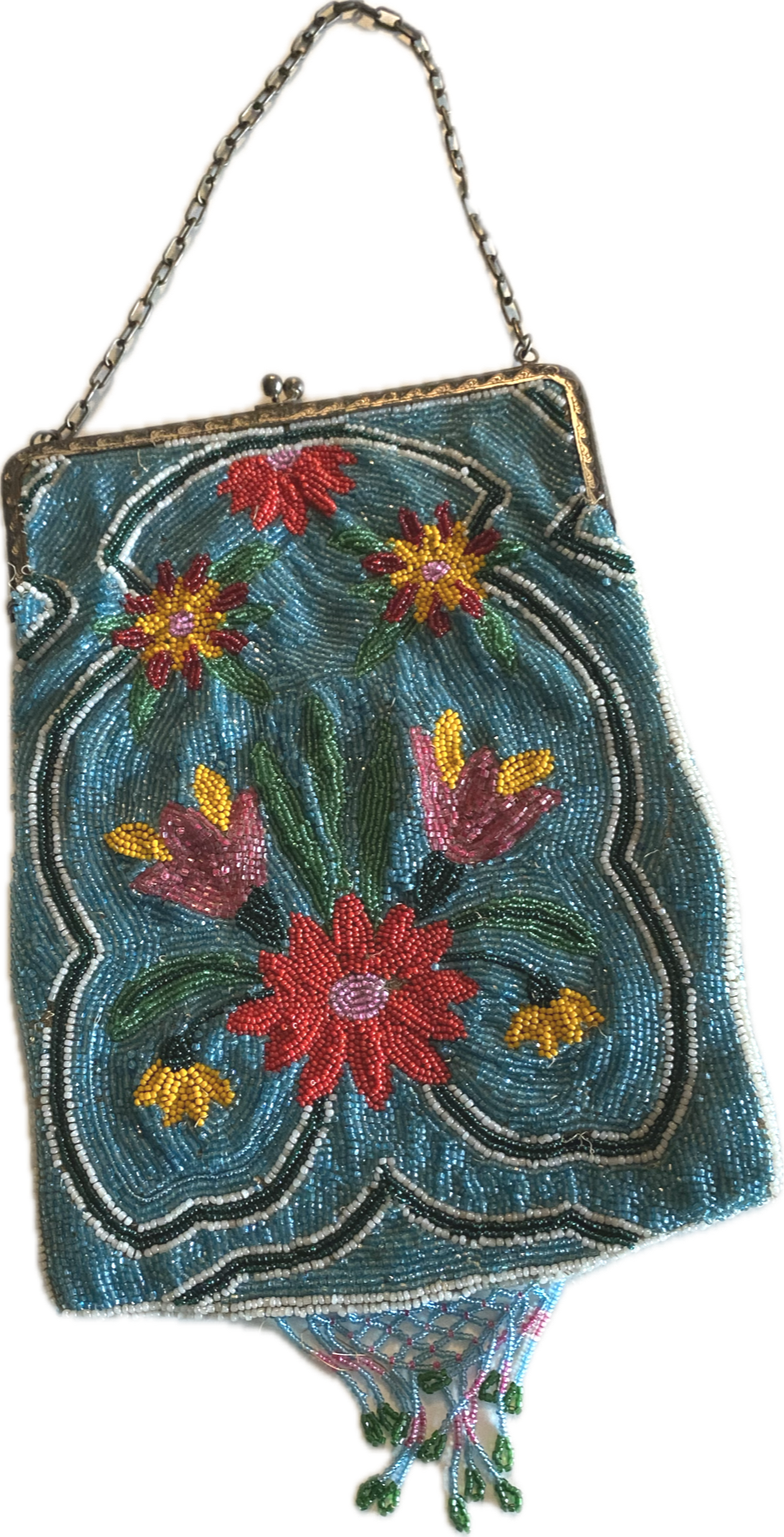 Perbeutel Blumen antik