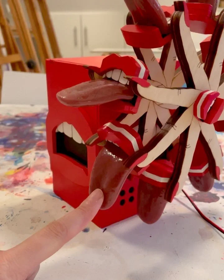 I&rsquo;m here, I made it, and I&rsquo;m already one monstrosity down, several to go 👅 6 weeks living in this slice of L&uuml;neburg heaven ✨ The last slide is successfully counting to 20 for the first time ✊🏻 #uwel&uuml;derskunststipendium #kunst 