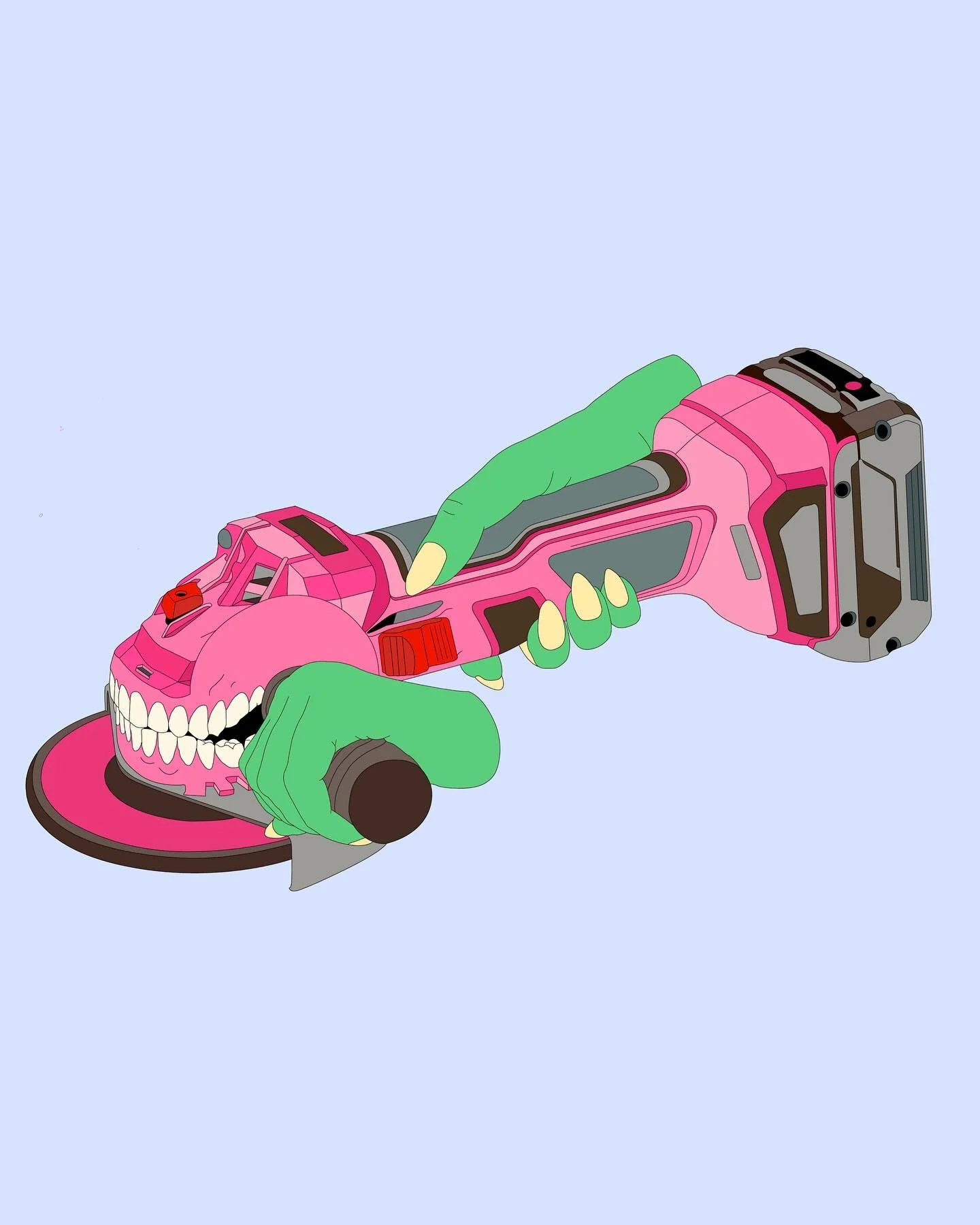 Do you (angle) grind your teeth? Can&rsquo;t quite believe I&rsquo;ve been here a month already it&rsquo;s flying by! I&rsquo;ve found a laser cutter and all these contraptions will be entering the 3rd dimension sometime next week 🦷 

#anglegrinder 