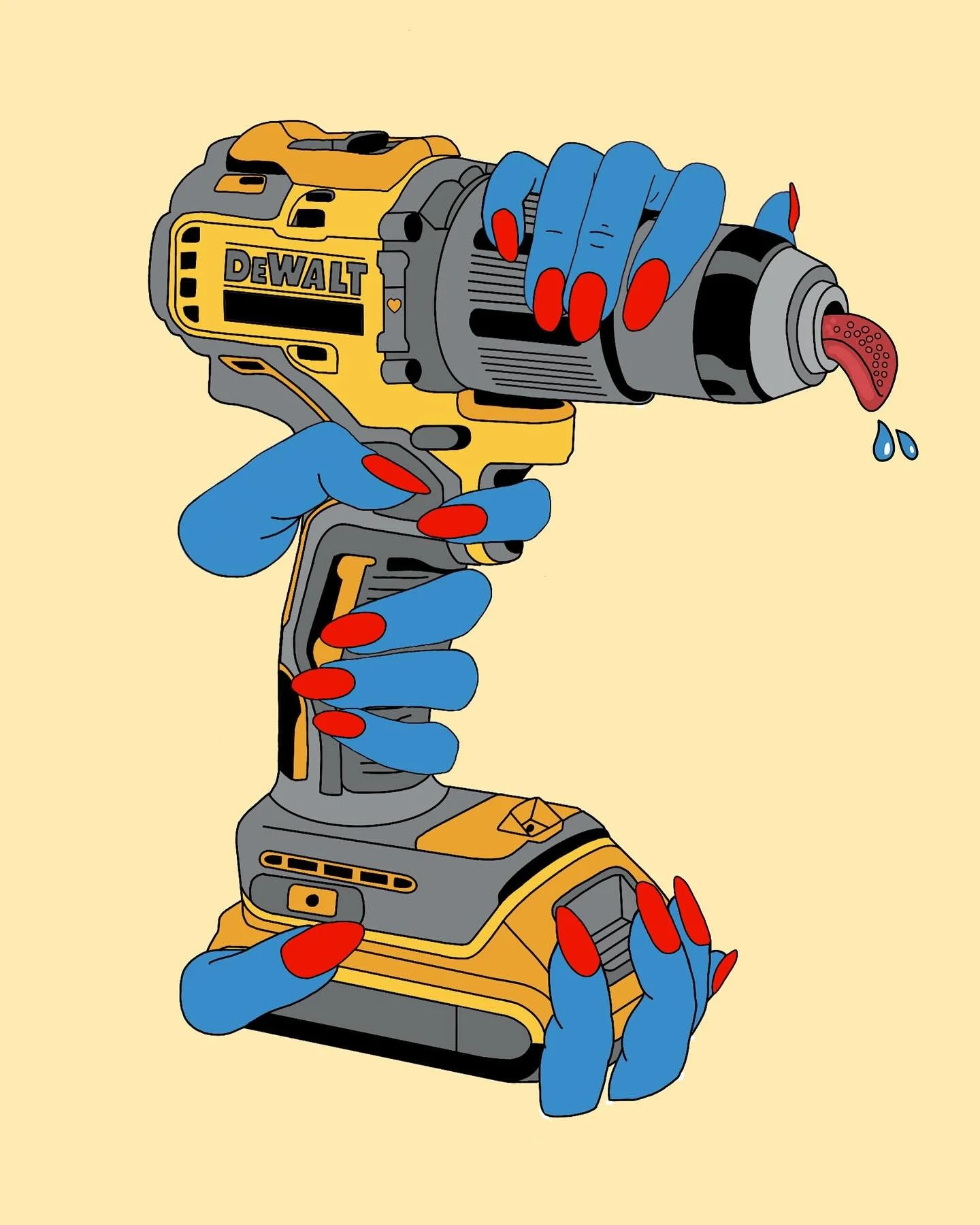 Always with the tongues. My inbox is literally just full of shares of that video of another artists work where it&rsquo;s a little wooden head licking a mirror. I&rsquo;ve been type cast and I deserve it. My tongue obsession started when I was 11 and