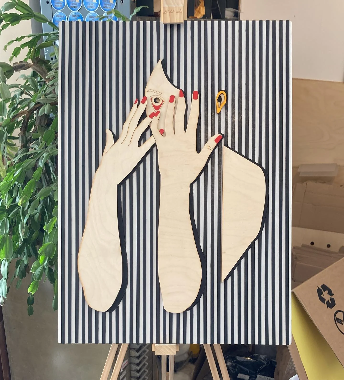 New work in progress #stripes preparing for an exhibition in Germany this October so expect a lot of activity 😎