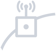 A gray Wi-Fi router with an antenna and ethernet port.