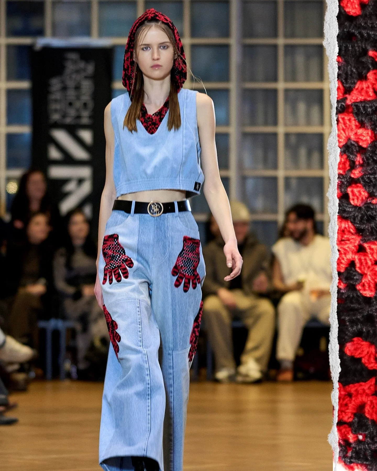 From the sketch to the runway✍🏽

Colours inspired by #keithharring 
Model: @paulakigitovica 
At the Zurich Fashion Week