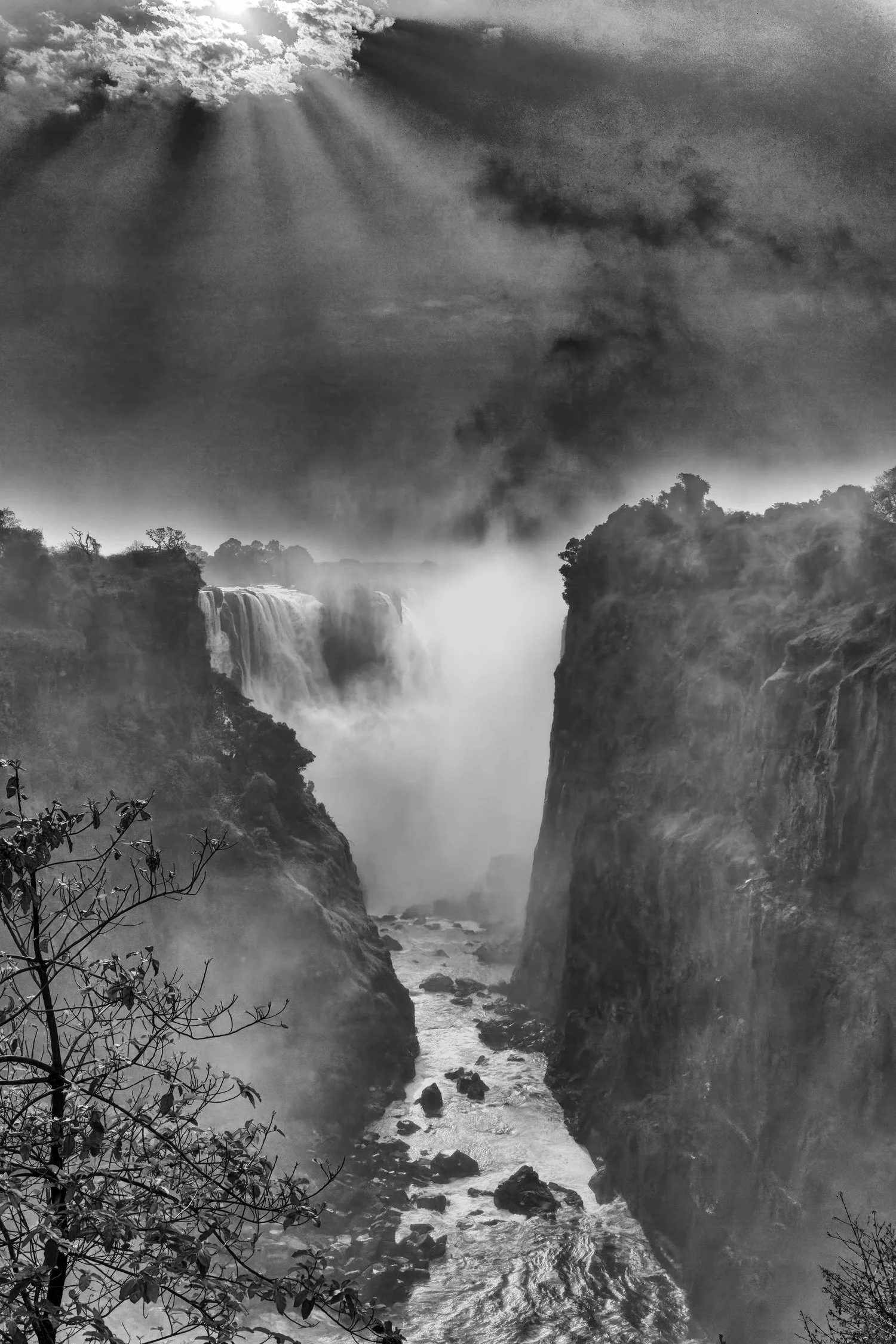 Leaning Over Victoria Falls