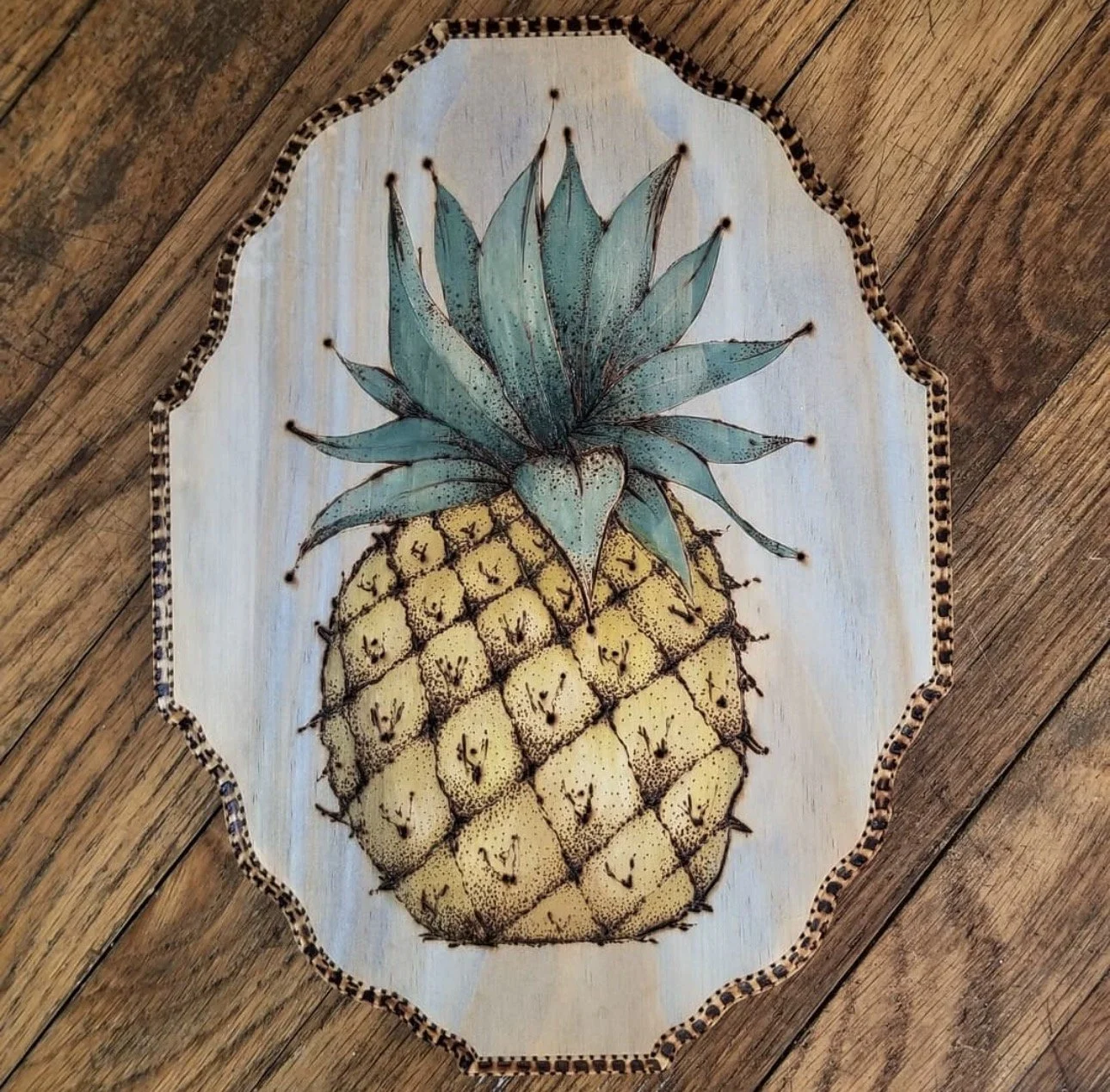 Wood, watercolor & pyrography 2020