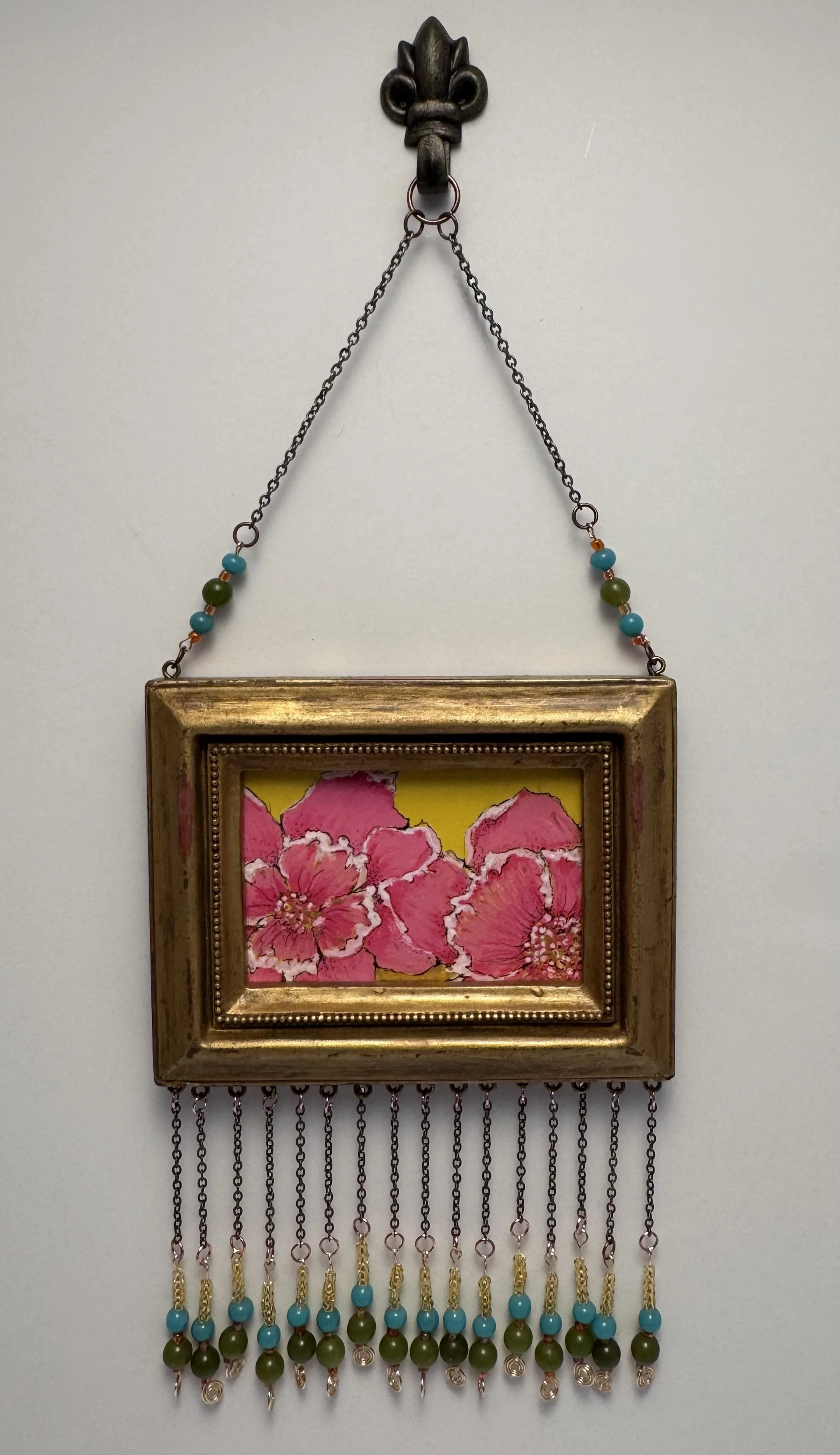 Peony Pair Wall Charm