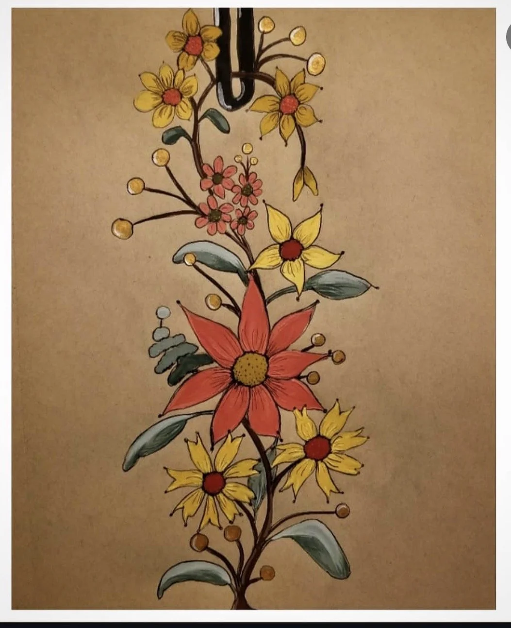 Gouache & acrylic on Toned tan 2021