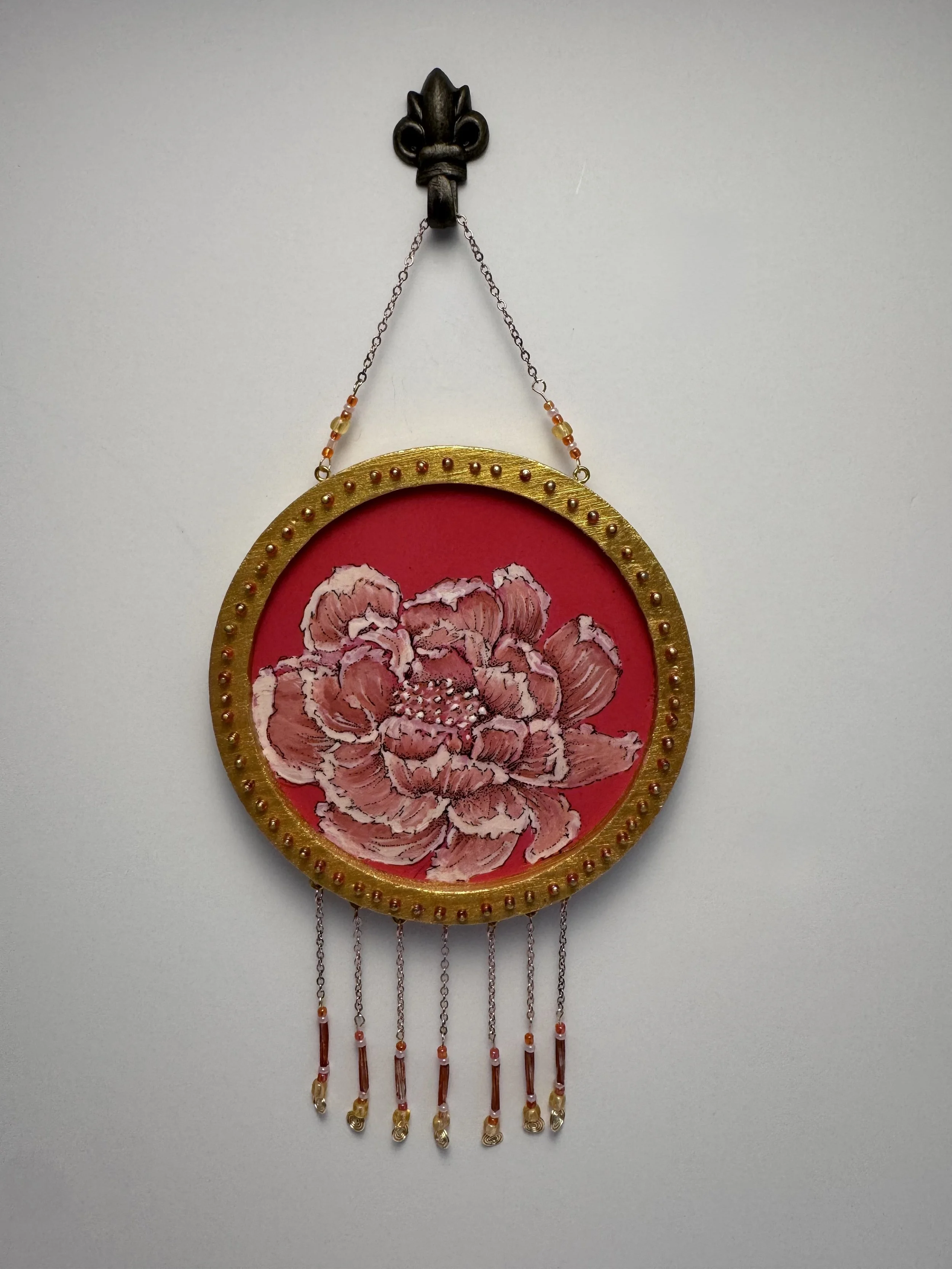 Peony Wave Wall Charm