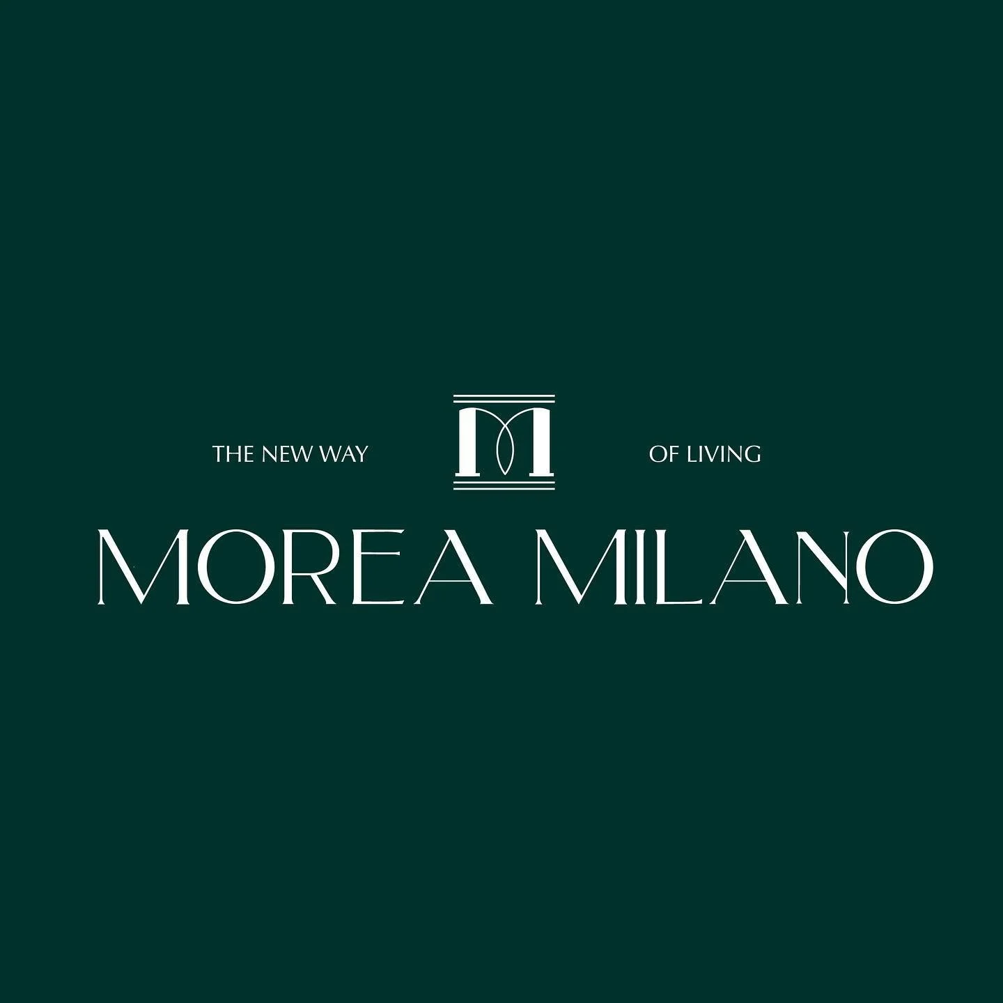 Morea Milano - Luxury building in Porta Venezia. 

Logo &amp; Brand Identity Design 

Monogram, Custom Type e Secondary logo ispirati allo stile architettonico Art Nouveau del quartiere. 

Il pittogramma della M in particolare rimanda agli iconici Ba