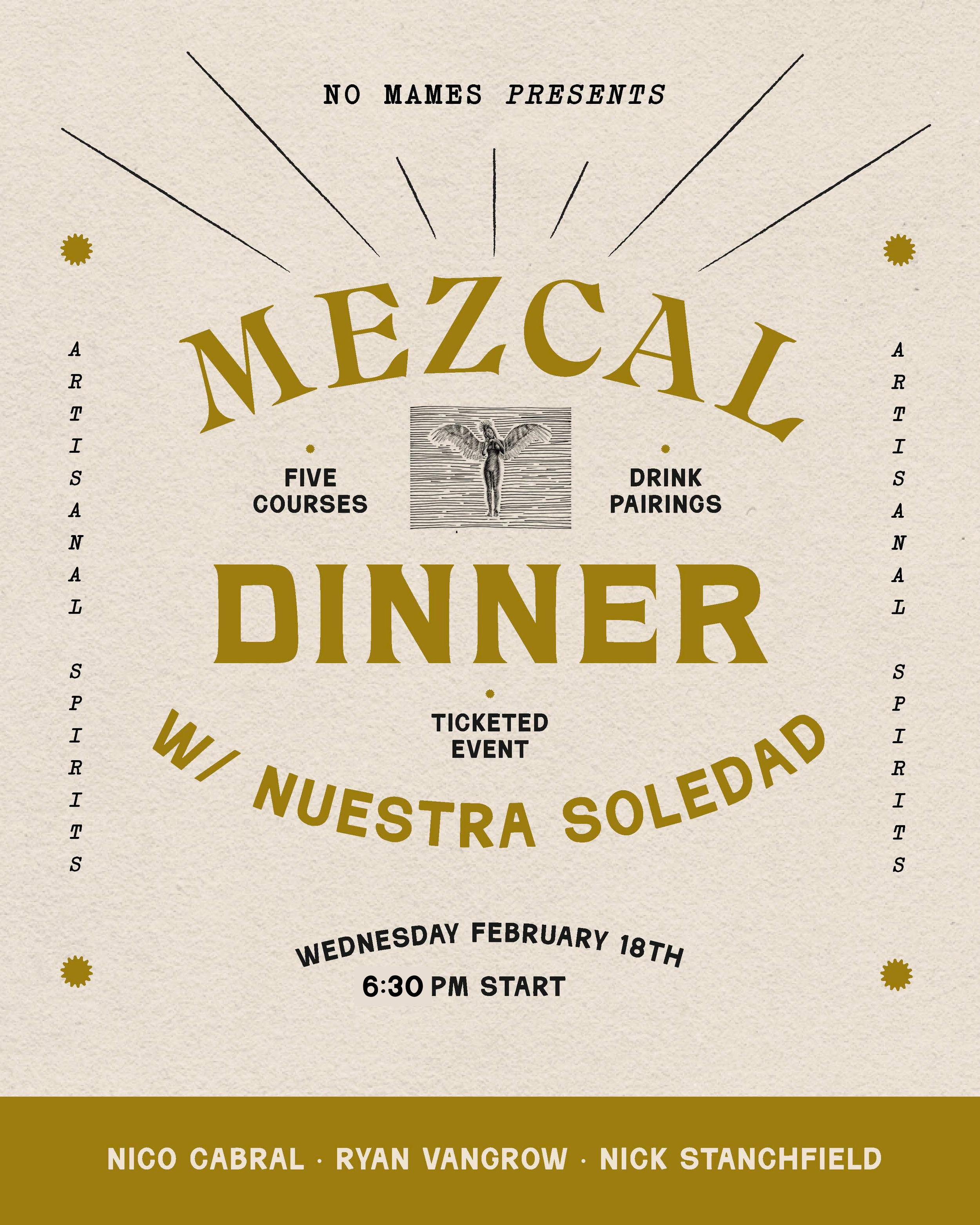 Nuestra Soledad Mezcal Dinner